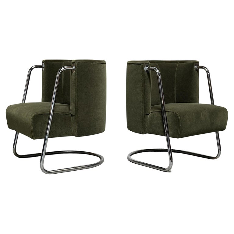 Pair of Lounge Chairs by Gilbert Rohde for Troy Sunshade Company 