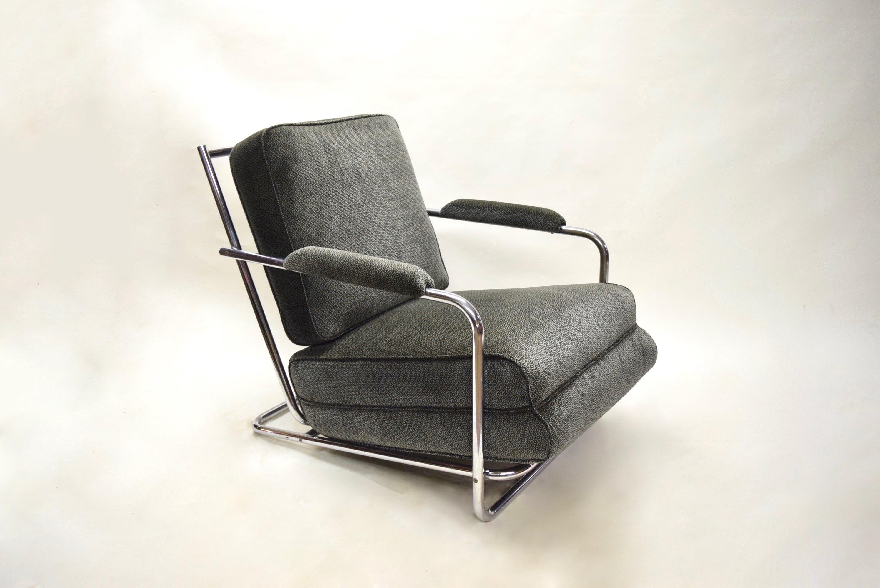 Mid-20th Century Pair of Lounge Chairs by Gilbert Rohde, USA Circa 1935