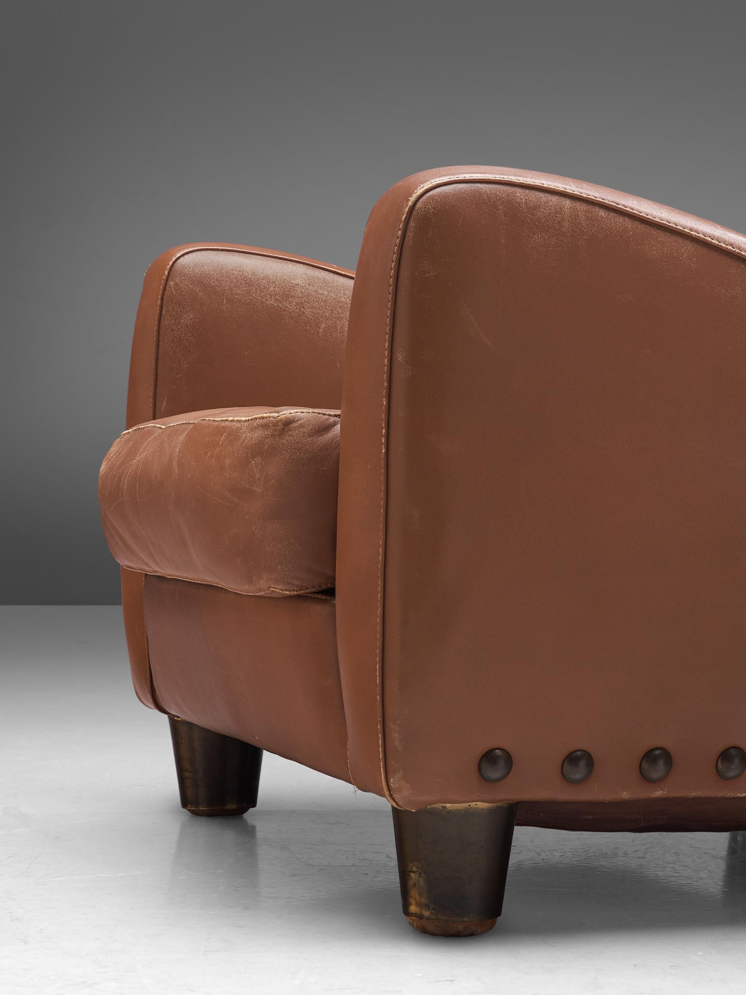 Mid-20th Century Pair of Lounge Chairs by Giovanni Gariboldi