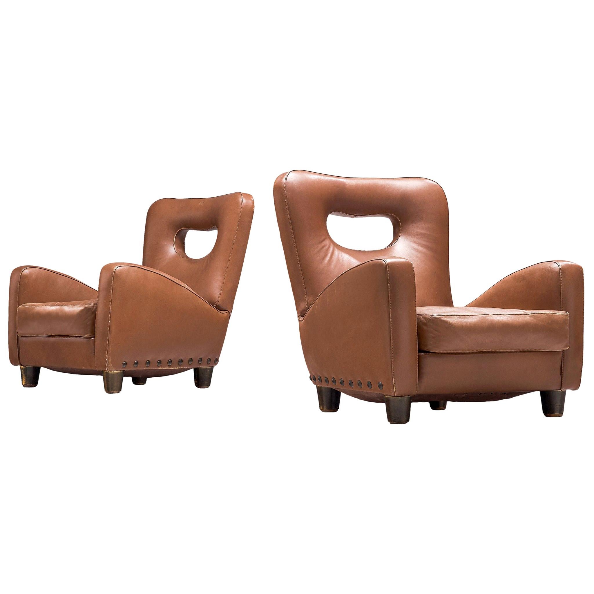 Pair of Lounge Chairs by Giovanni Gariboldi