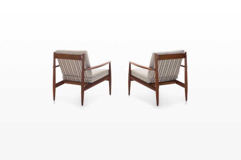 Mid-Century Modern Pair of Lounge Chairs by Grete Jalk for France & Son, Set of 2