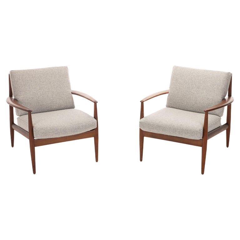 Pair of Lounge Chairs by Grete Jalk for France & Son, Set of 2