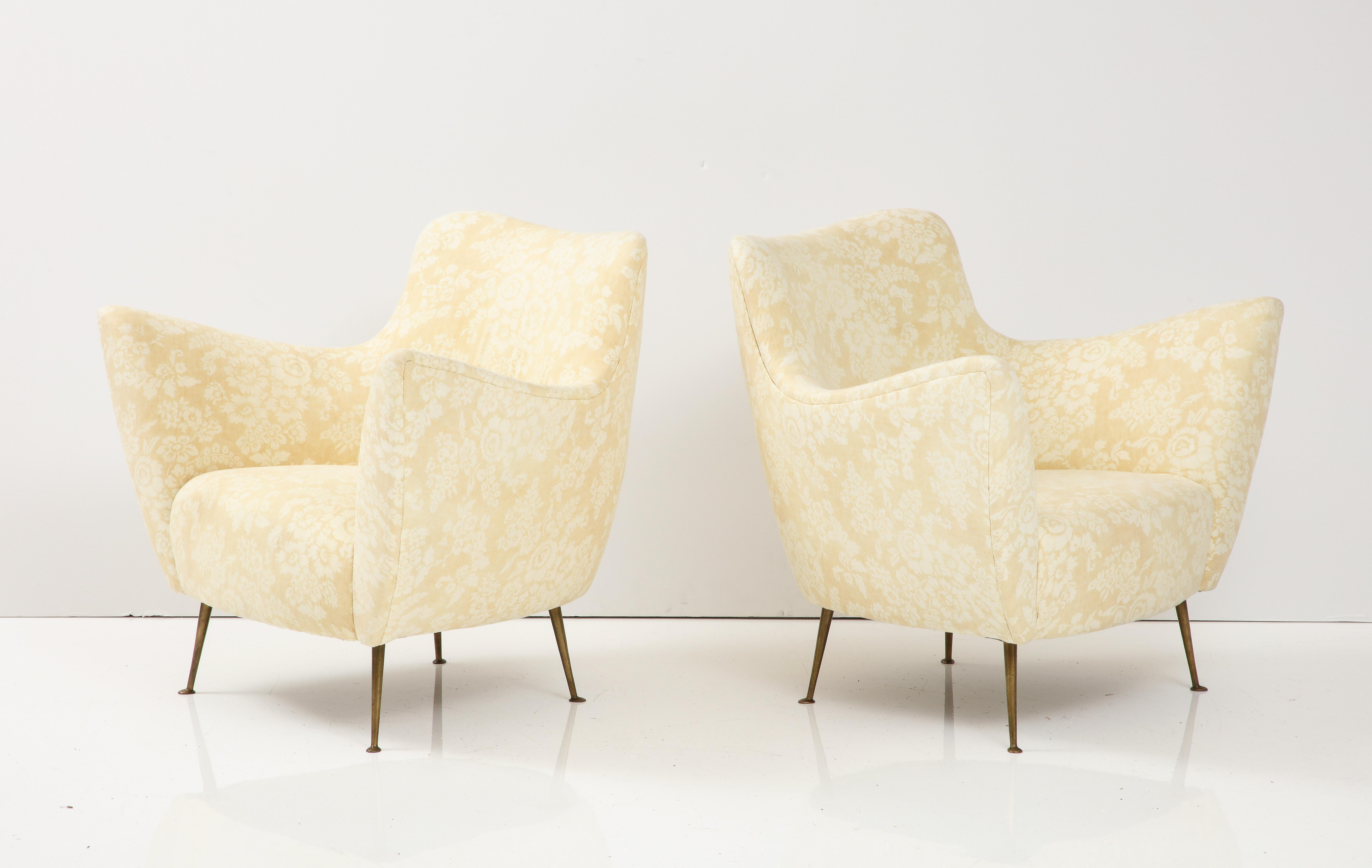 Pair of Lounge Chairs by Guglielmo Veronesi, Italy, c. 1950s  In Good Condition In New York City, NY