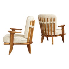 Pair of Lounge Chairs by Guillerme & Chambron for Votre Maison