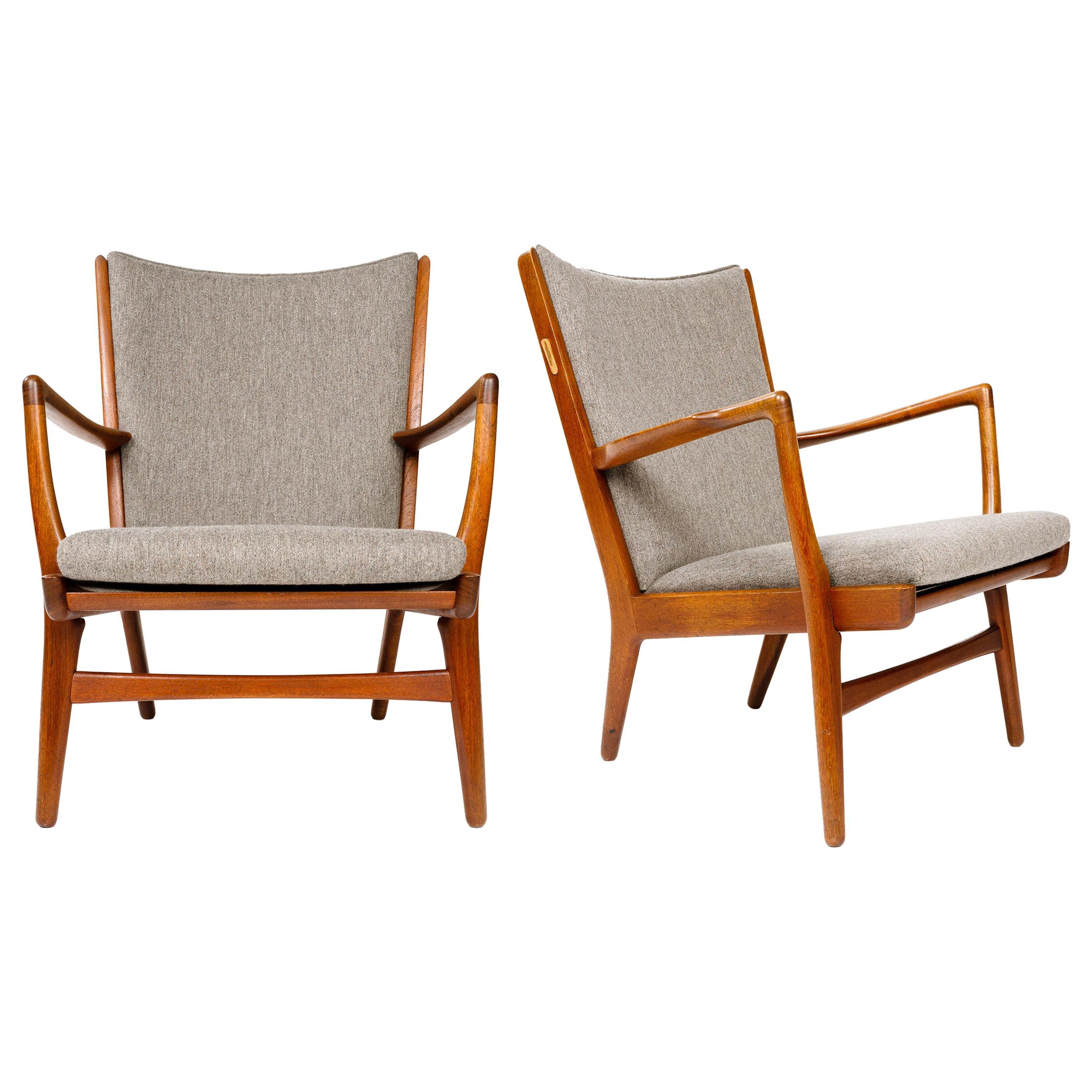 Pair of Lounge Chairs by Hans Wegner for AP Stolen