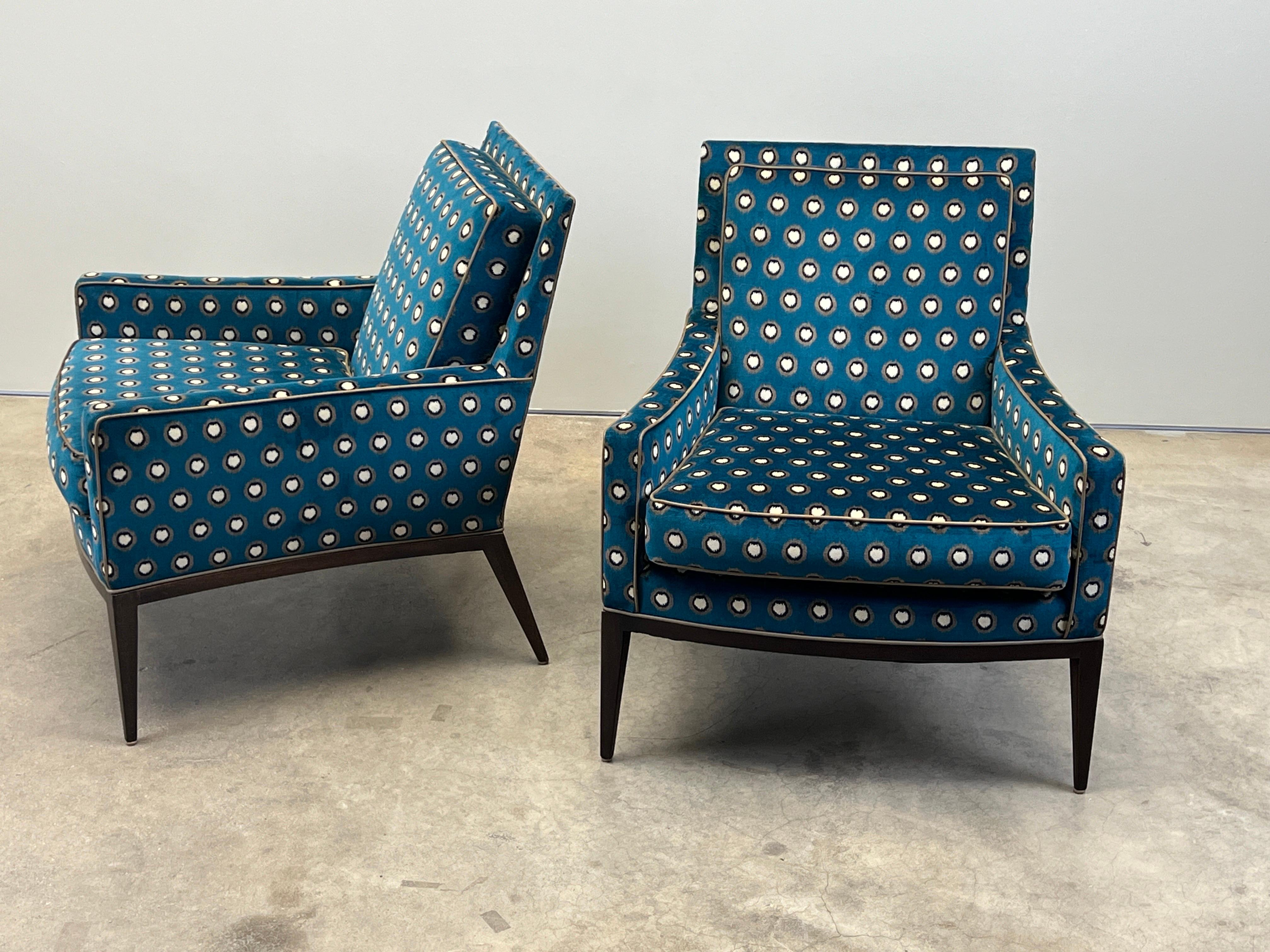 Paar Loungesessel von Harvey Probber (Stoff) im Angebot