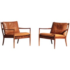 Pair of Lounge Chairs by Ib Kofod Larsen for OPE, Sweden, 1960s