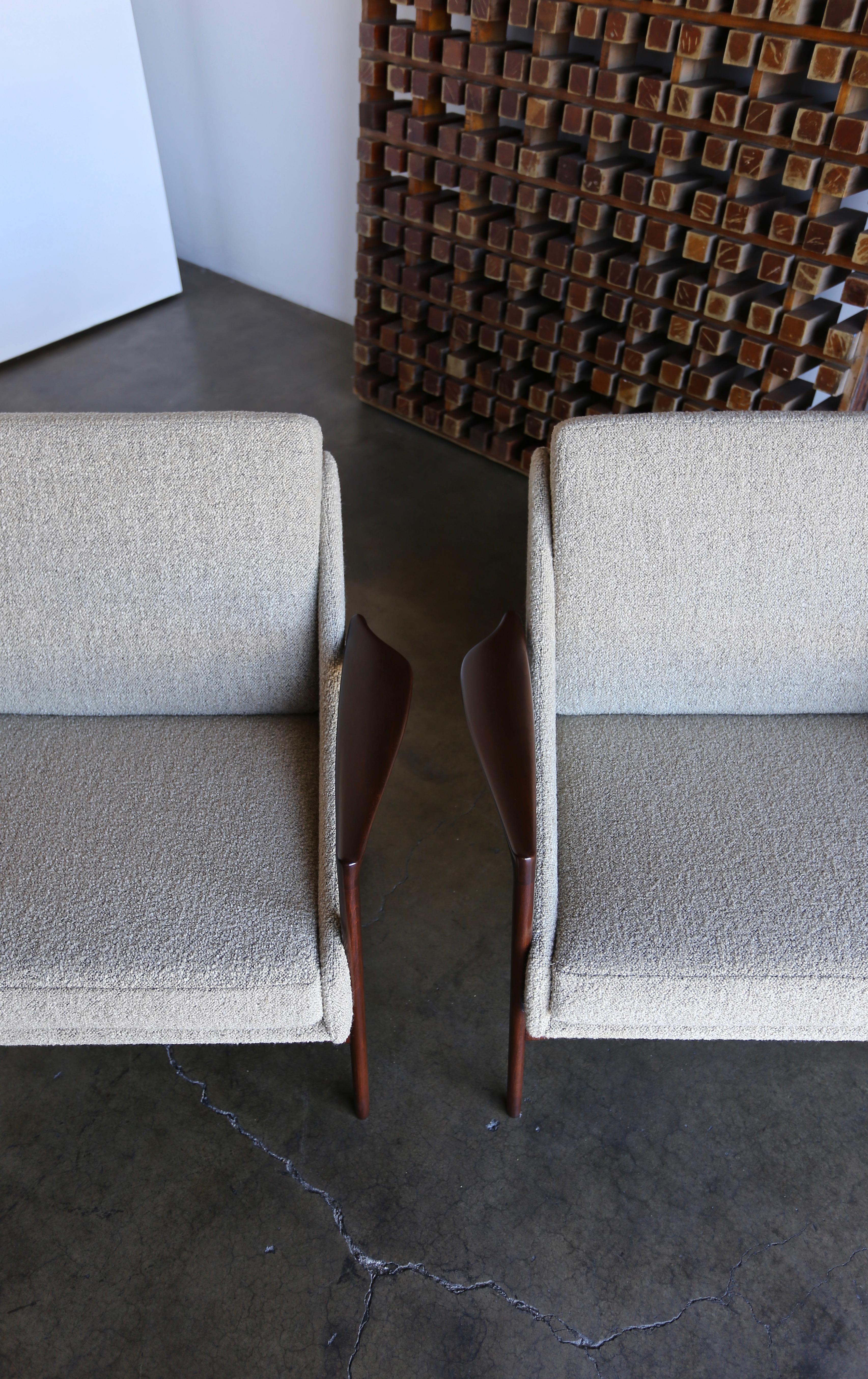 Pair of Lounge Chairs by Ib Kofod-Larsen 2