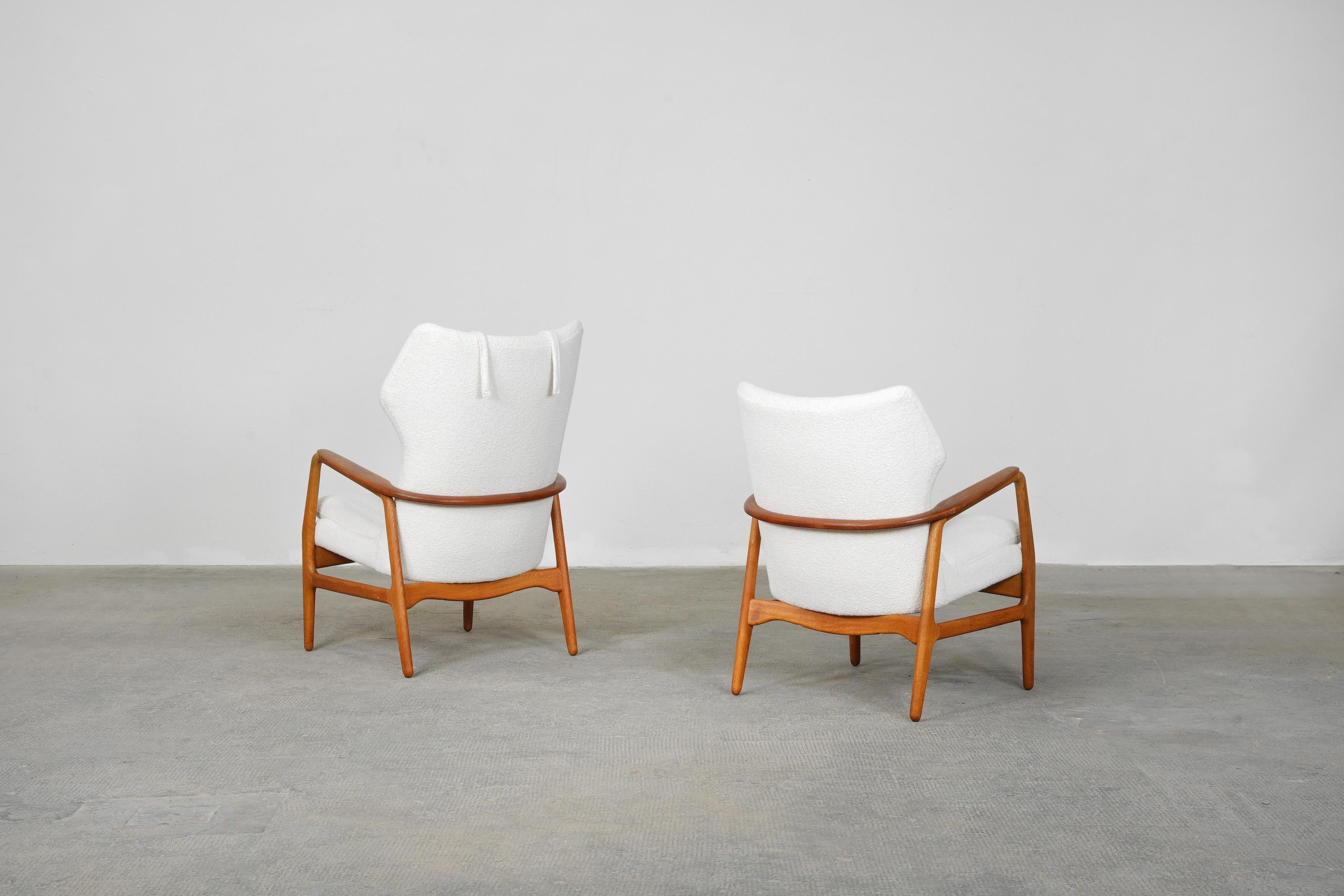 European Pair of Lounge Chairs by IB Madsen & A. Schubell for Bovenkamp, 1954 For Sale