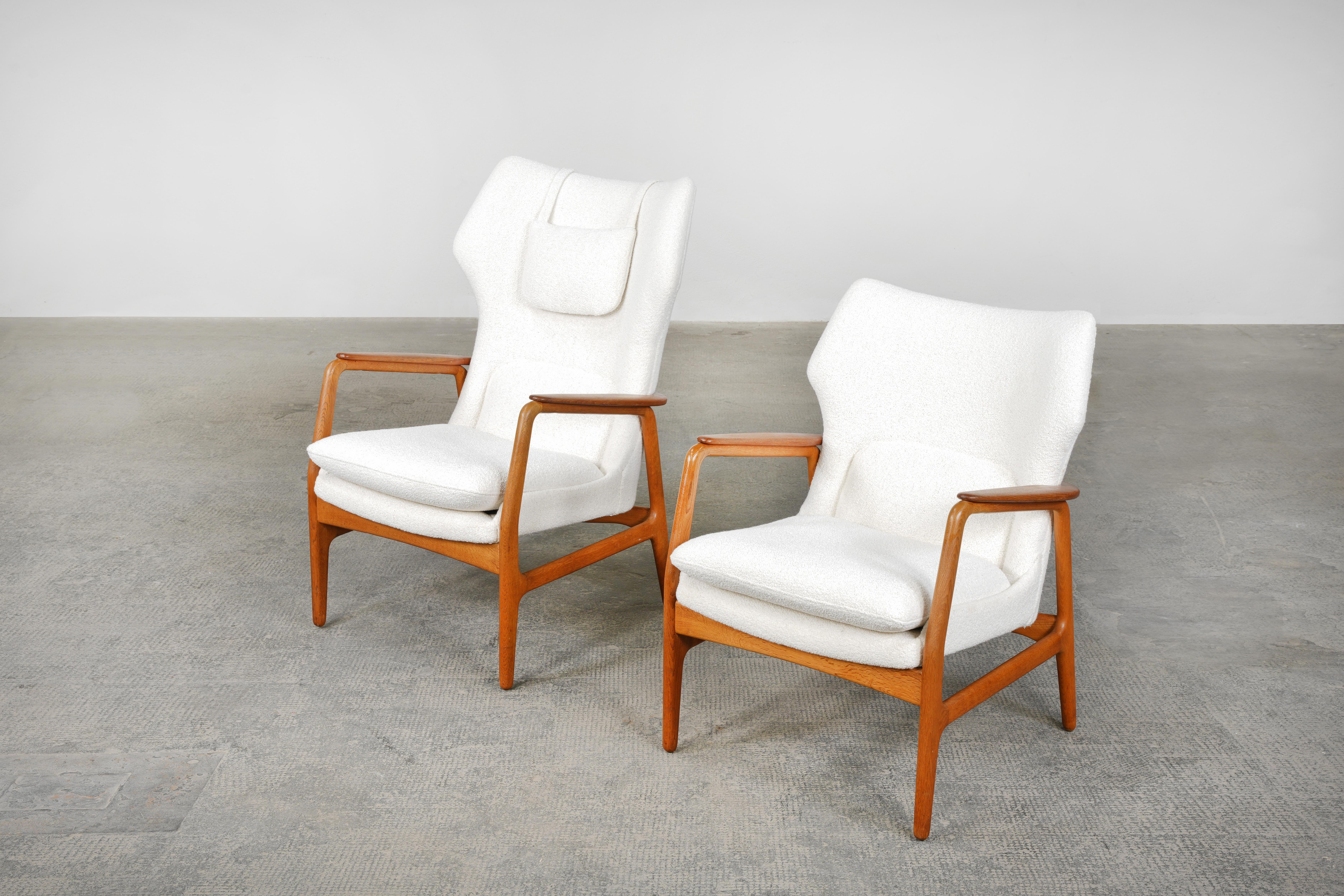 Pair of Lounge Chairs by IB Madsen & A. Schubell for Bovenkamp, 1954 3