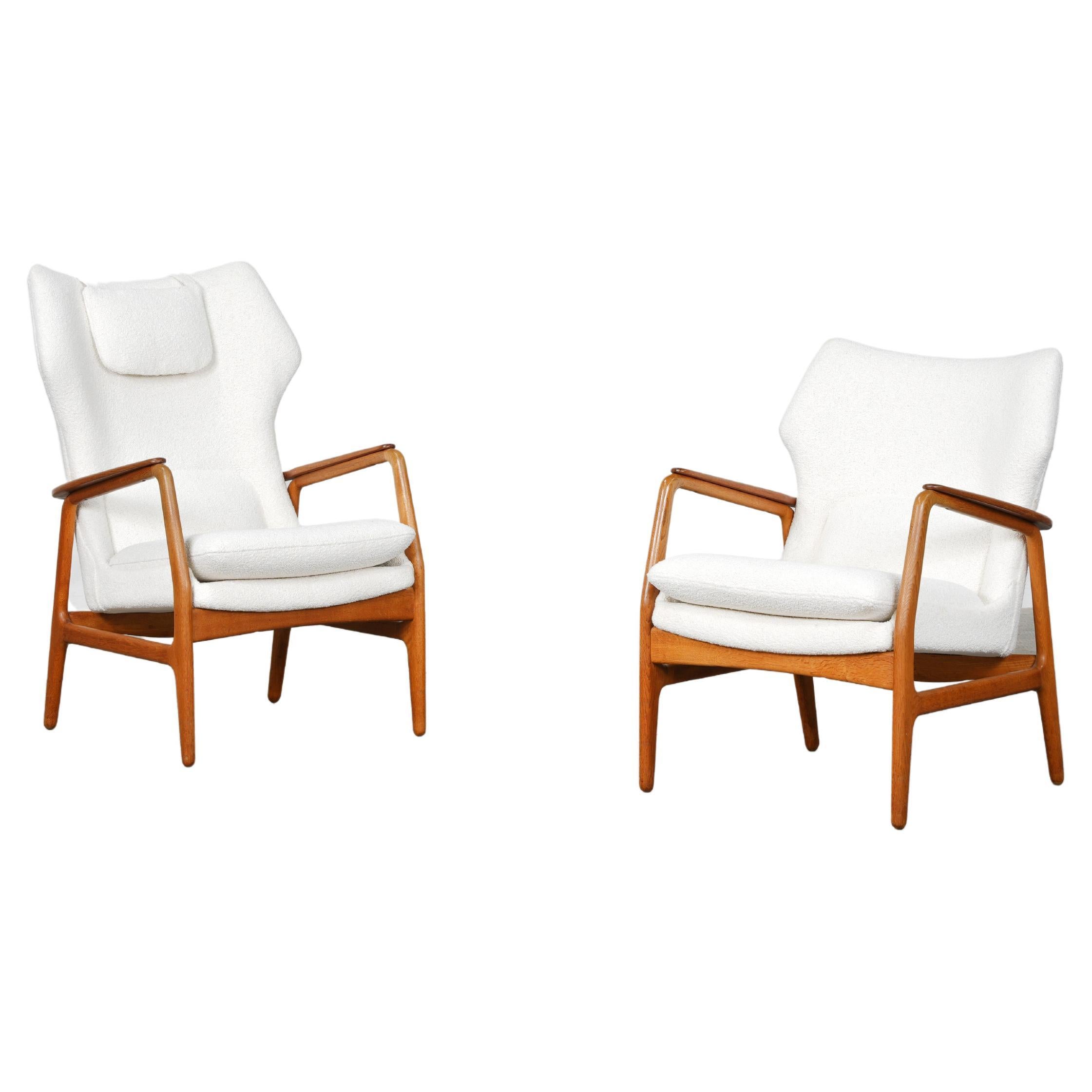 Pair of Lounge Chairs by IB Madsen & A. Schubell for Bovenkamp, 1954 For Sale