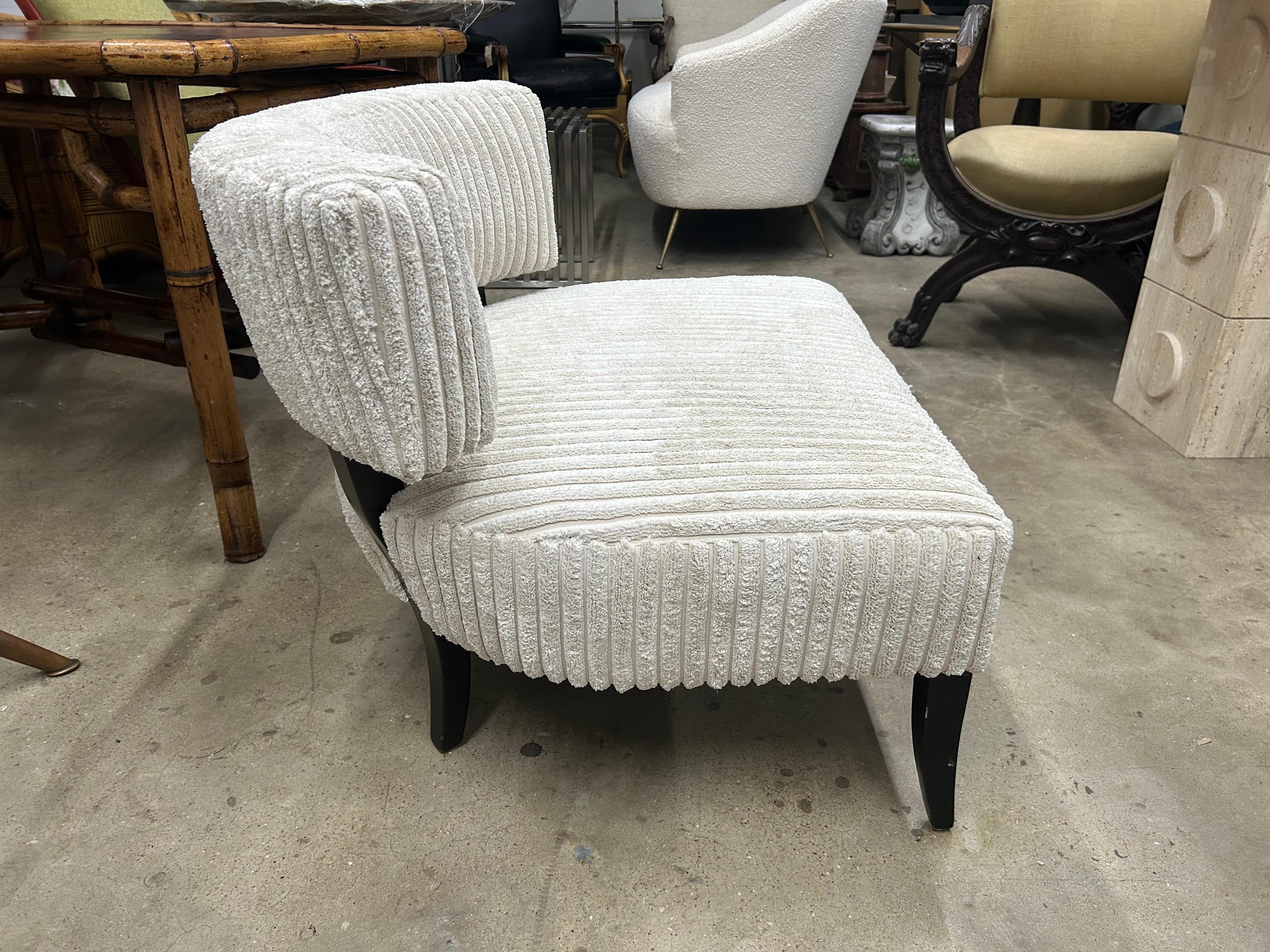 Paar Lounge-Stühle von James Mont (Moderne der Mitte des Jahrhunderts) im Angebot