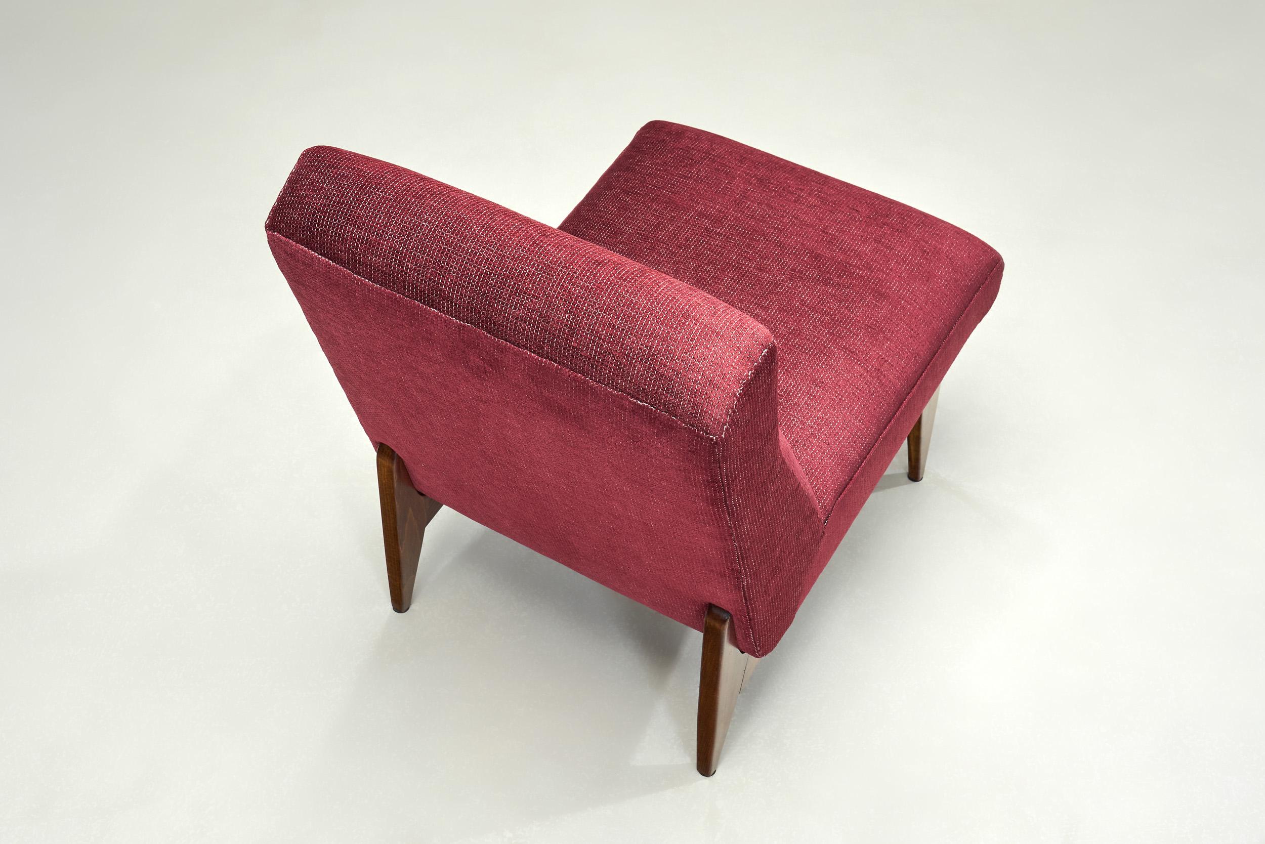 Paar Loungesessel von Jens Risom (Attr.), Vereinigte Staaten ca. 1950er Jahre (Mitte des 20. Jahrhunderts) im Angebot