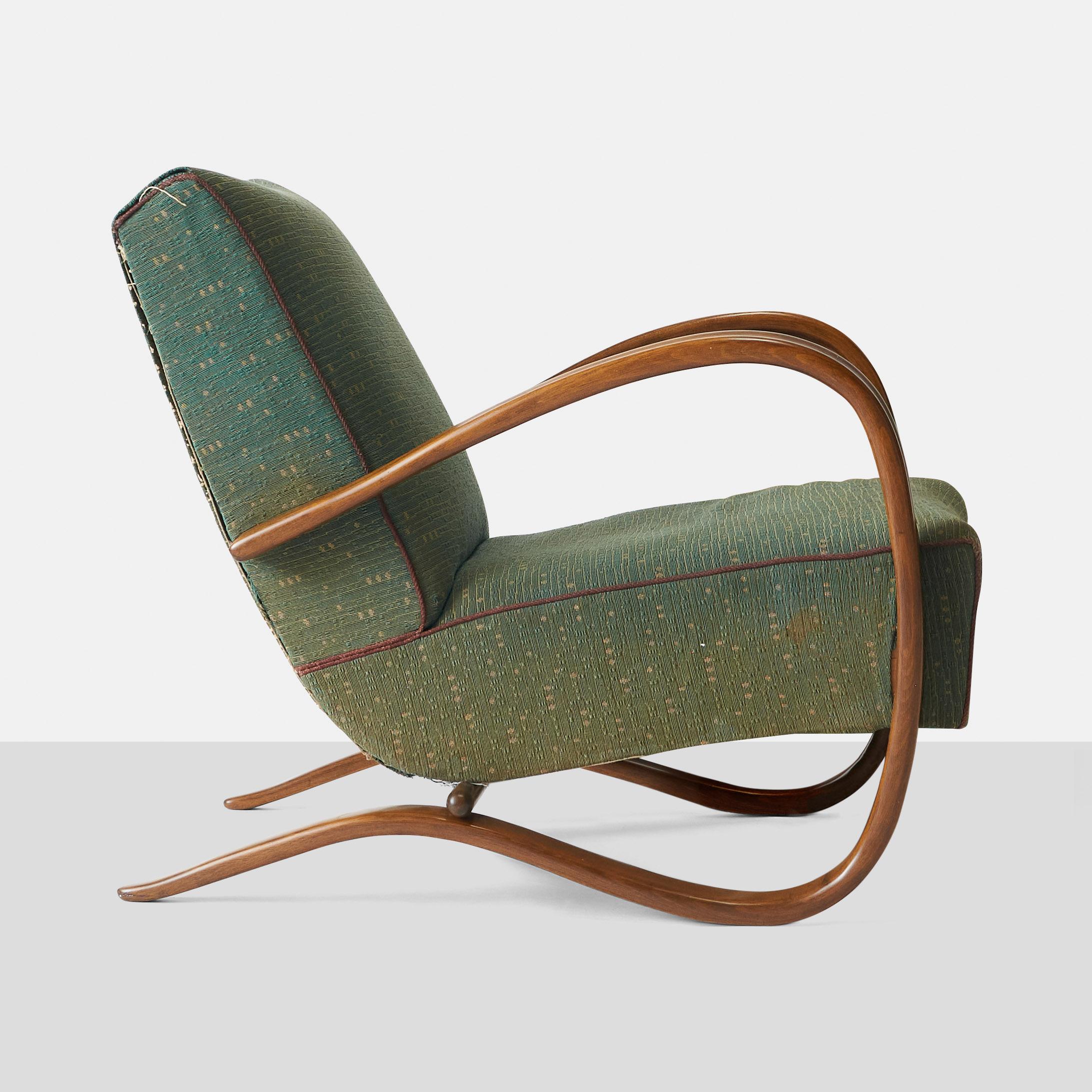 Pair of Lounge Chairs by Jindrich Halabala In Good Condition In San Francisco, CA