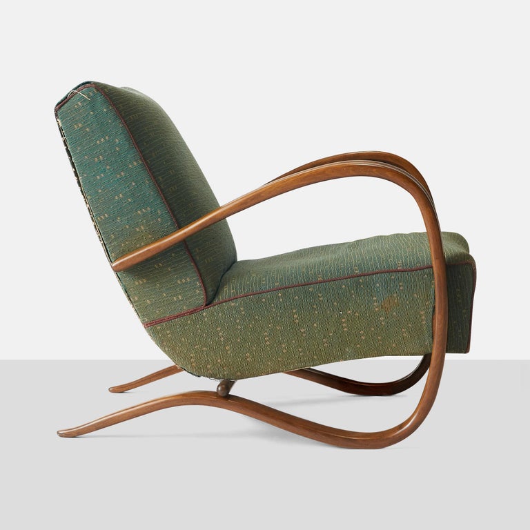 Pair of Lounge Chairs by Jindrich Halabala In Good Condition For Sale In San Francisco, CA