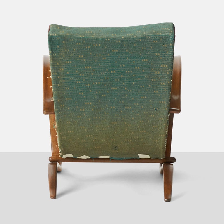 Mid-20th Century Pair of Lounge Chairs by Jindrich Halabala For Sale