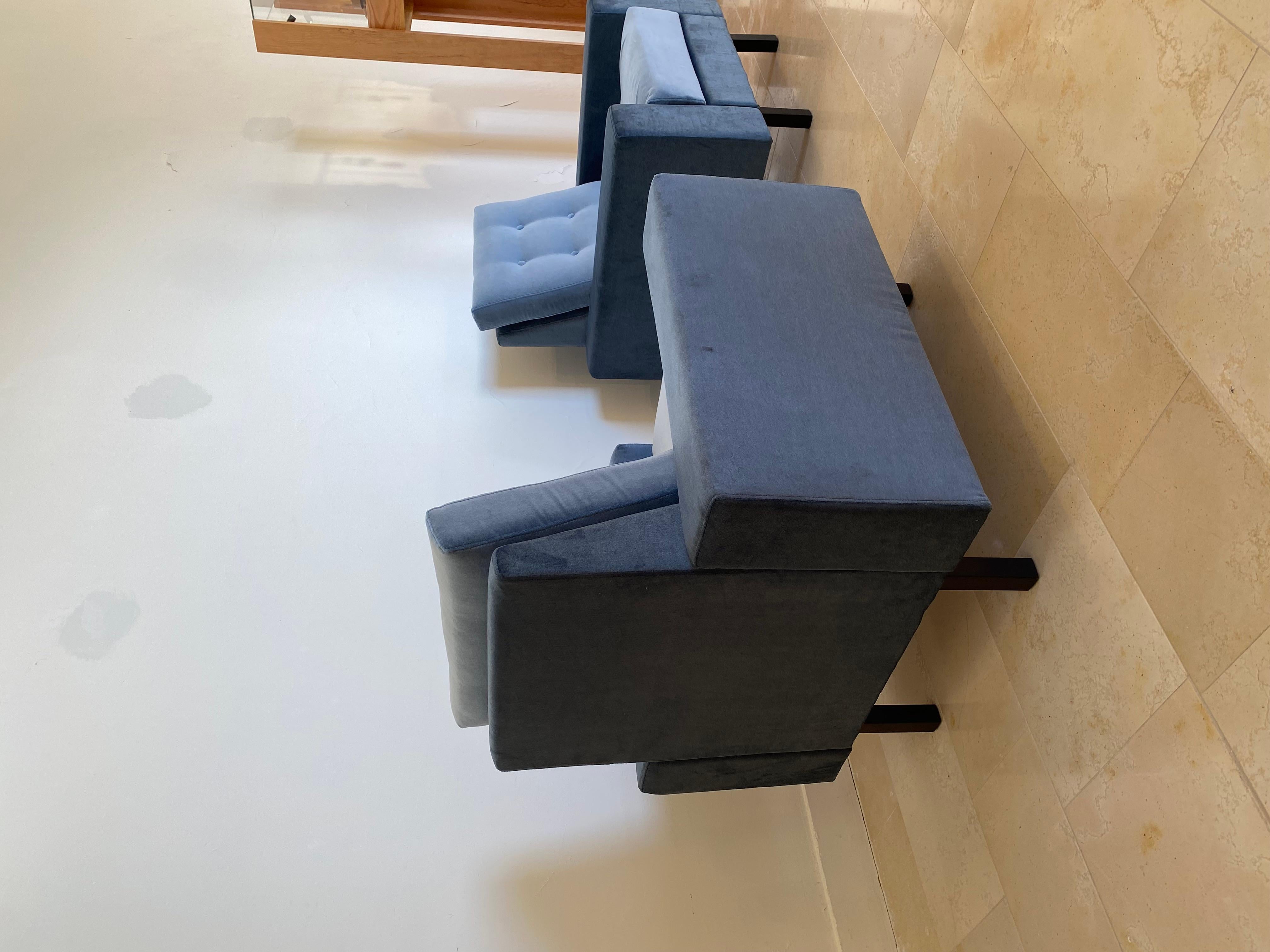 Pair of Lounge Chairs by Joaquim Tenreiro, Brazil, Mid Century Modern design For Sale 2