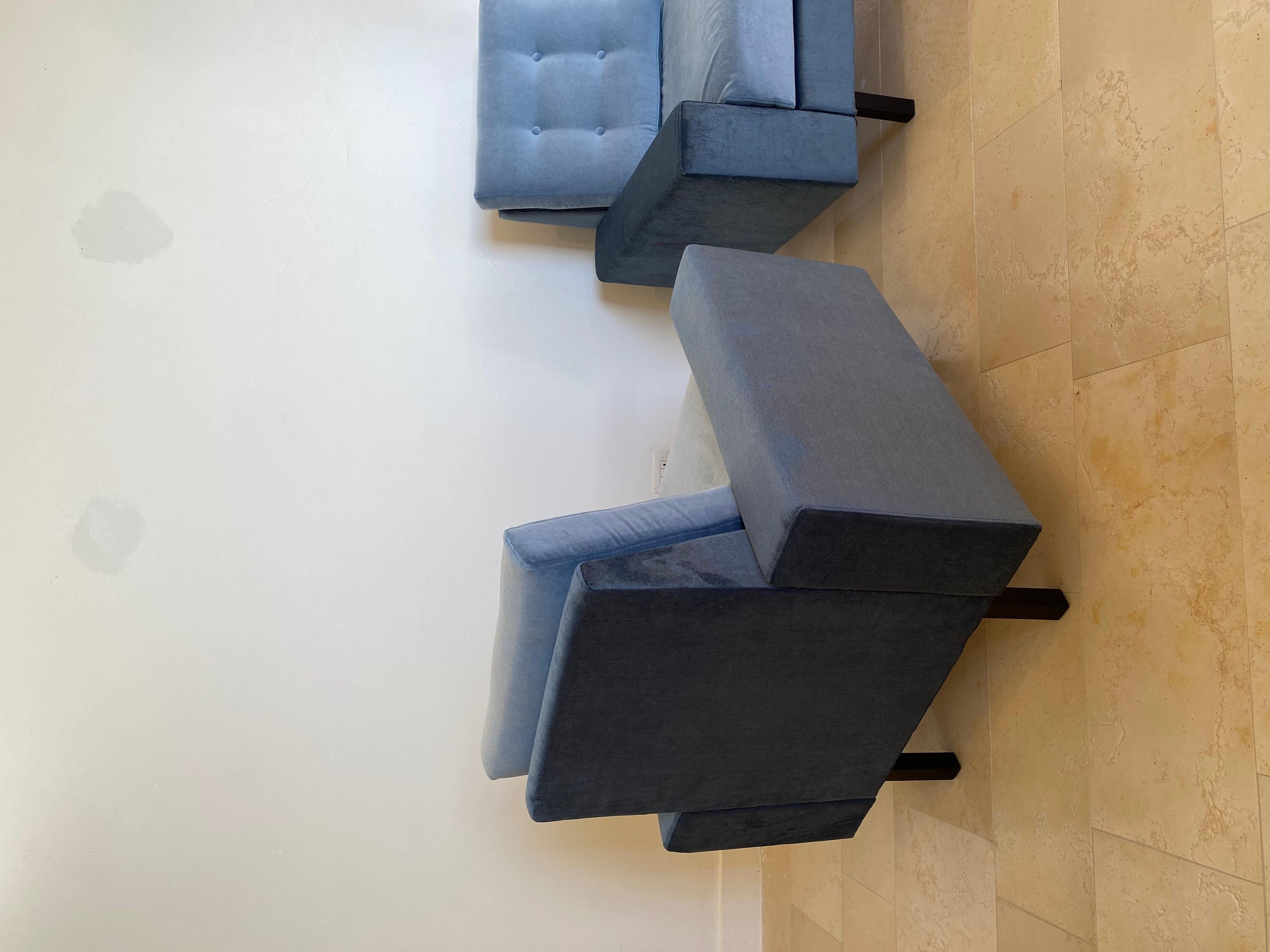 Pair of Lounge Chairs by Joaquim Tenreiro, Brazil, Mid Century Modern design For Sale 3