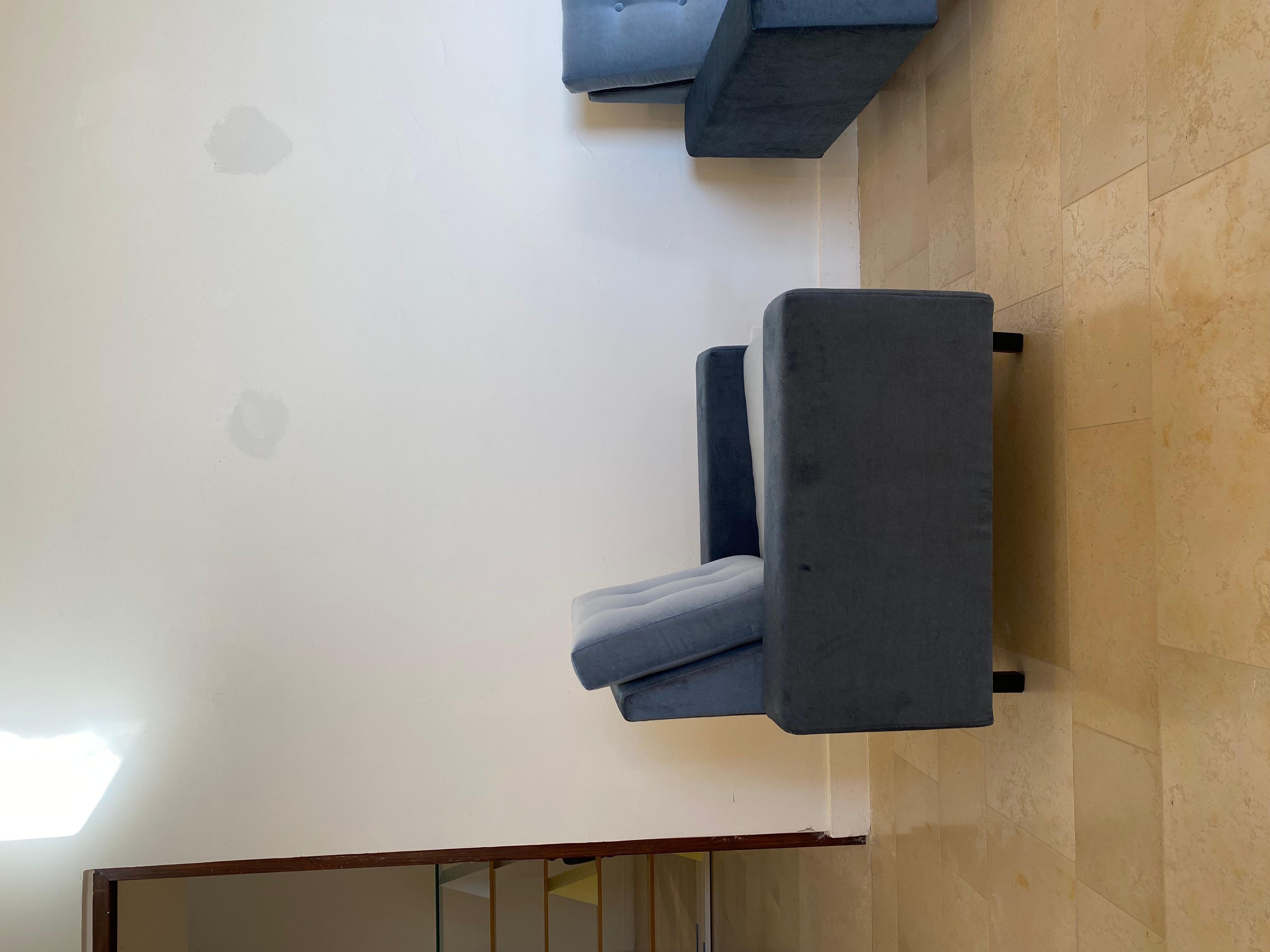 Pair of Lounge Chairs by Joaquim Tenreiro, Brazil, Mid Century Modern design For Sale 1