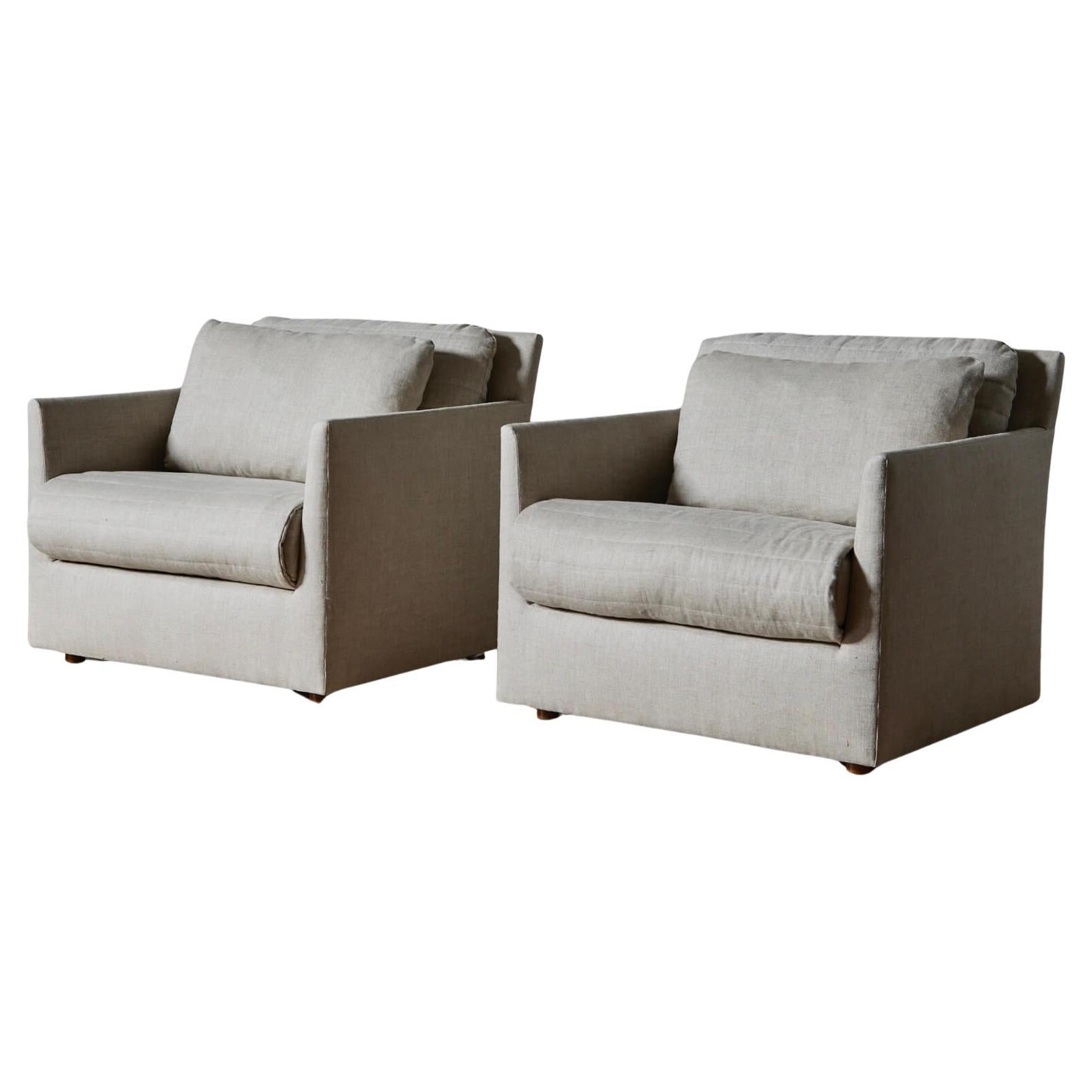 Paire de chaises longues par John Saladino