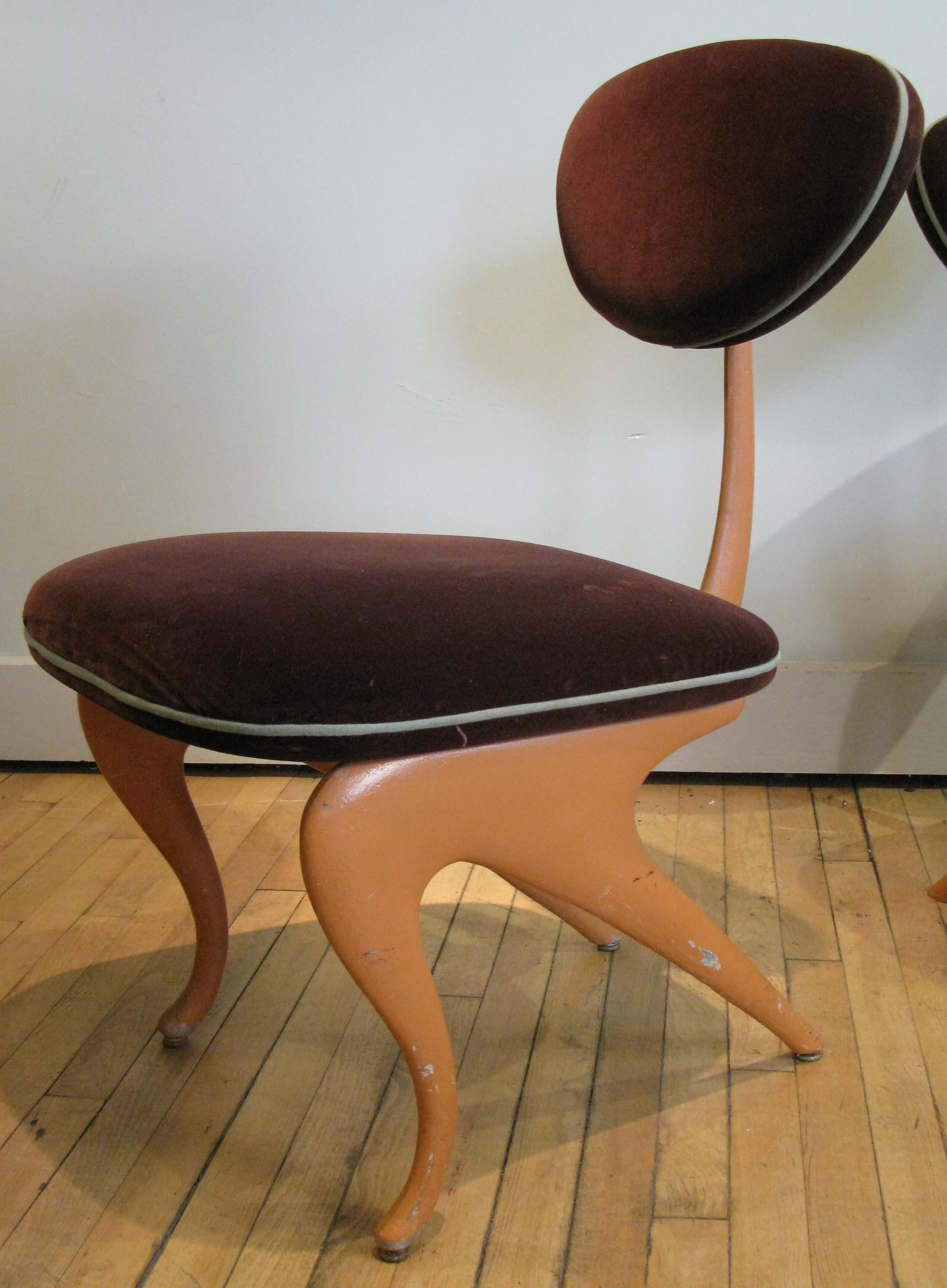 Mid-Century Modern Pair of Lounge Chairs by Jordan Mozer For Sale