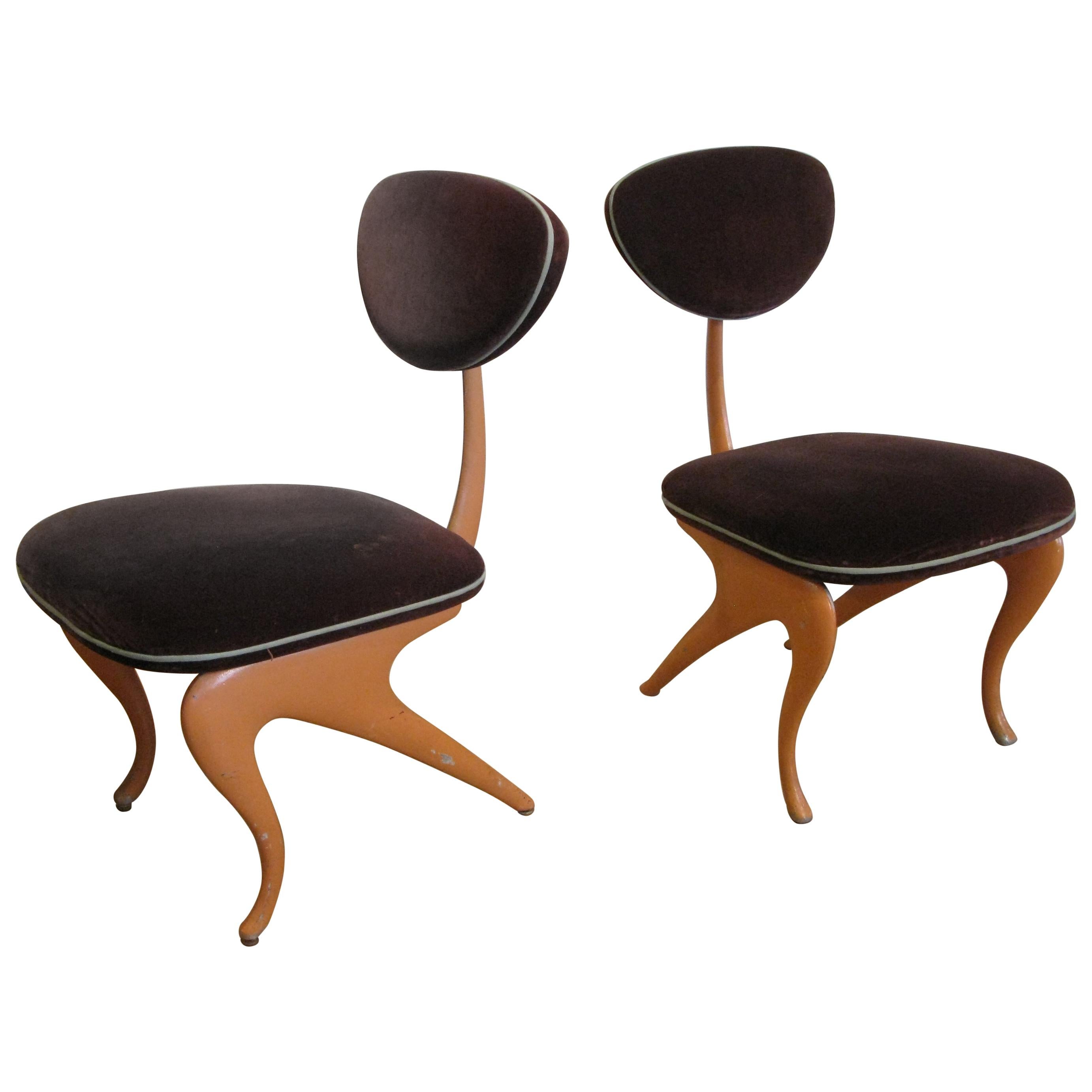 Pair of Lounge Chairs by Jordan Mozer For Sale