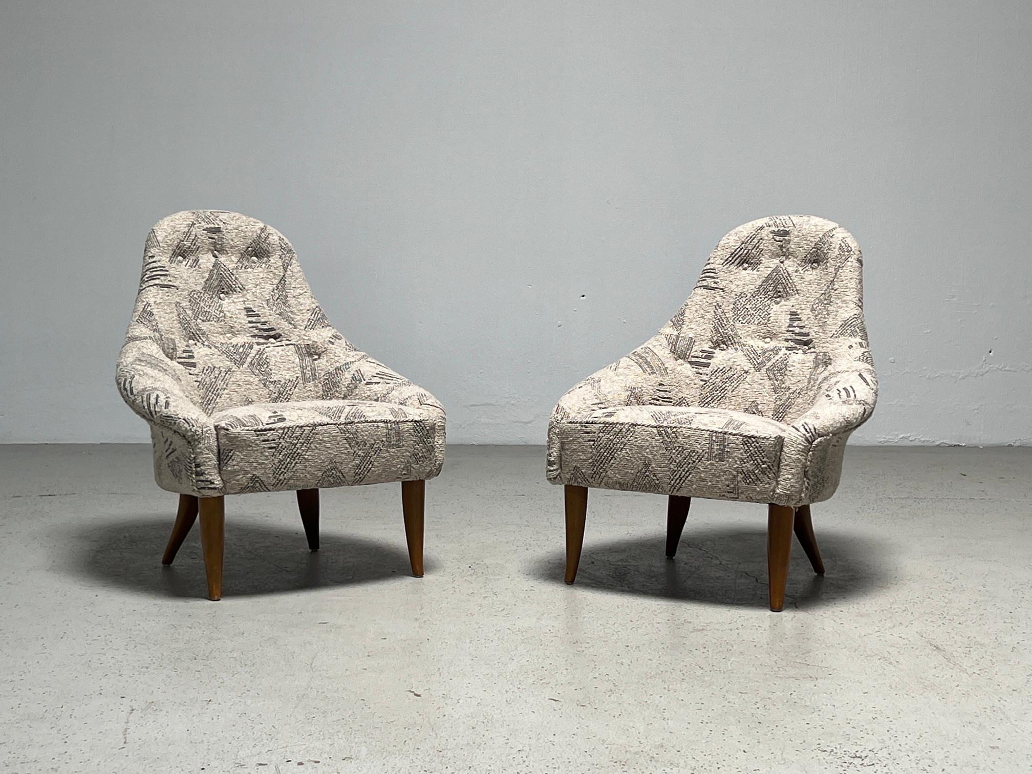 Pair of Lounge Chairs by Kerstin Hörlin-holmquist For Sale 7