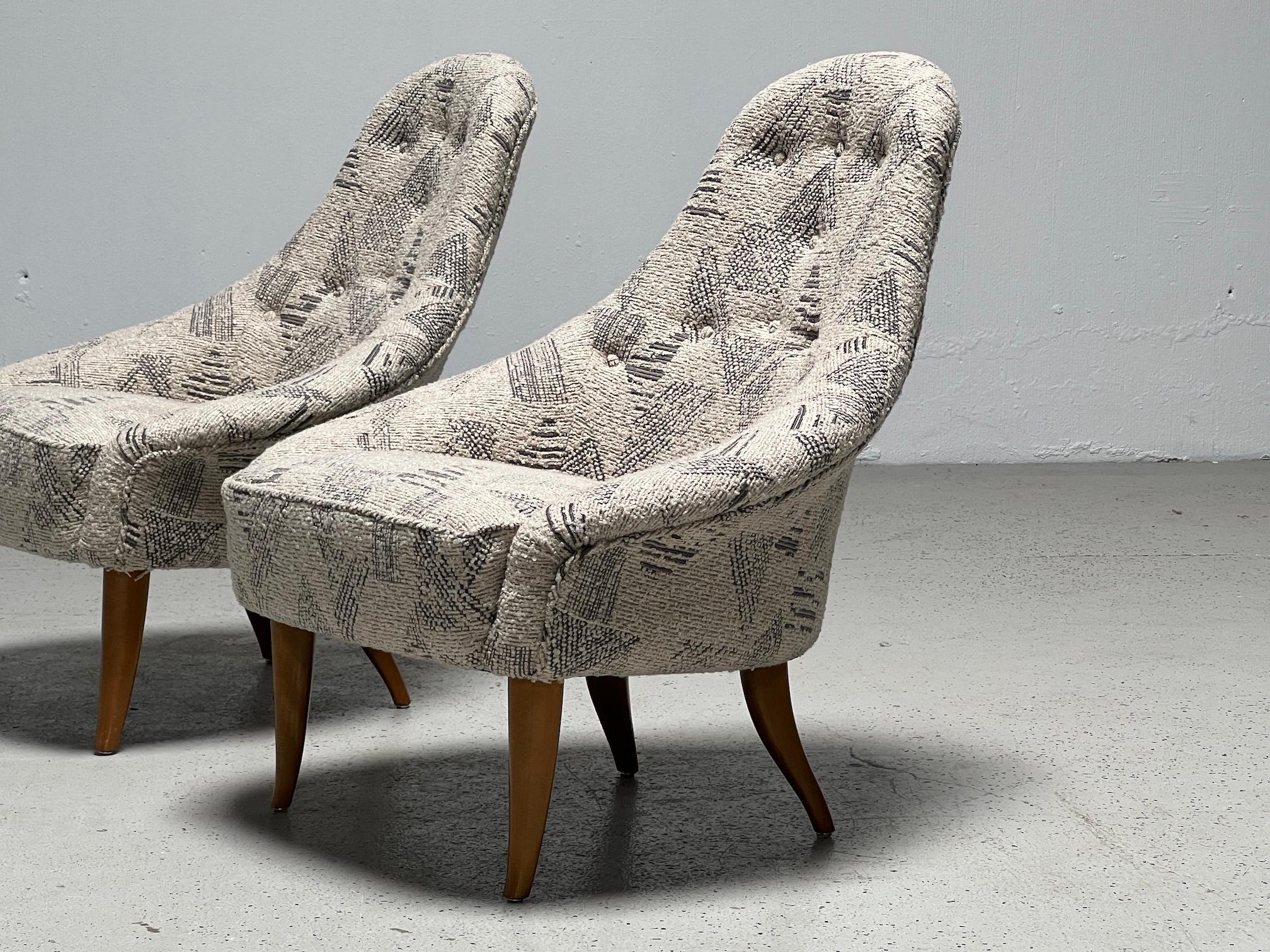 Pair of Lounge Chairs by Kerstin Hörlin-holmquist For Sale 4