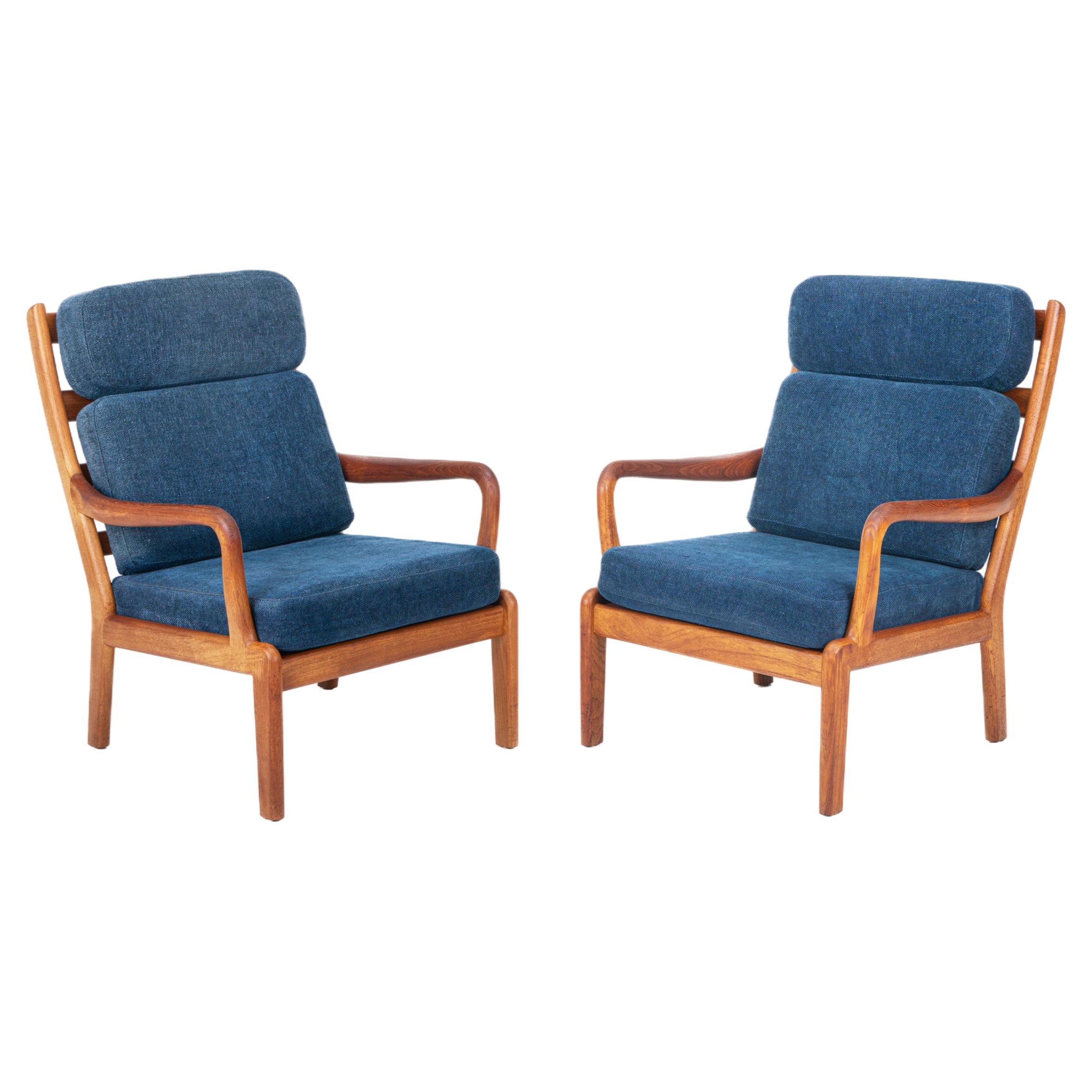 Pair of Lounge chairs by L. Olsen & Søn, Denmark