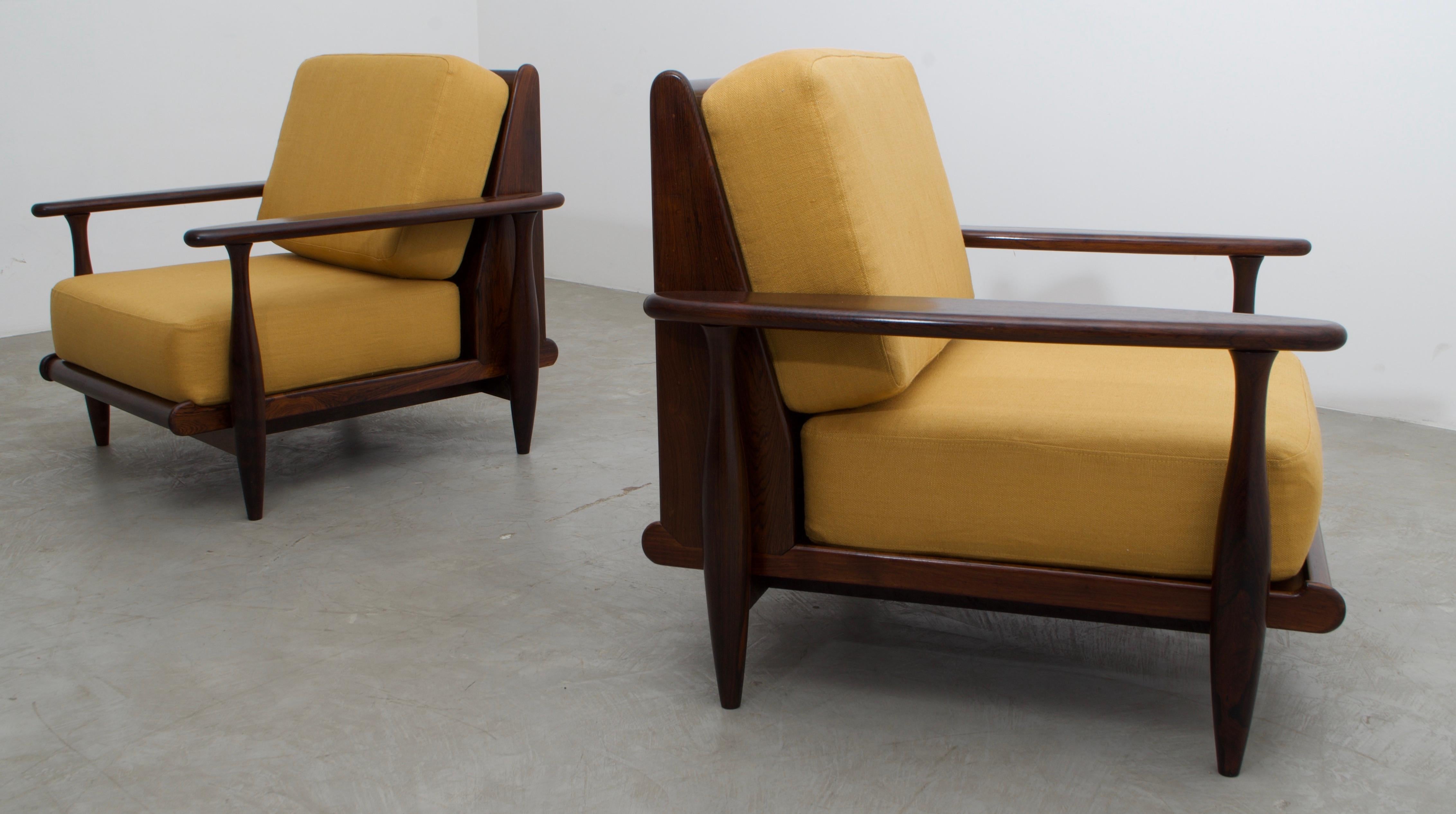 20th Century Pair of Lounge Chairs by Liceu de Artes e Ofícios, 1960's, Brazilian Mid-Century For Sale