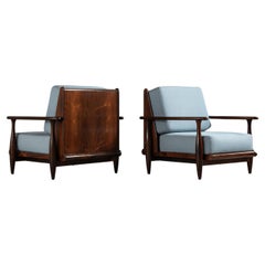 Retro Pair of Lounge Chairs, by Liceu de Artes e Ofícios, Brazilian Mid-Century Modern
