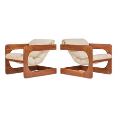 Pair of Lounge Chairs by Lou Hodges