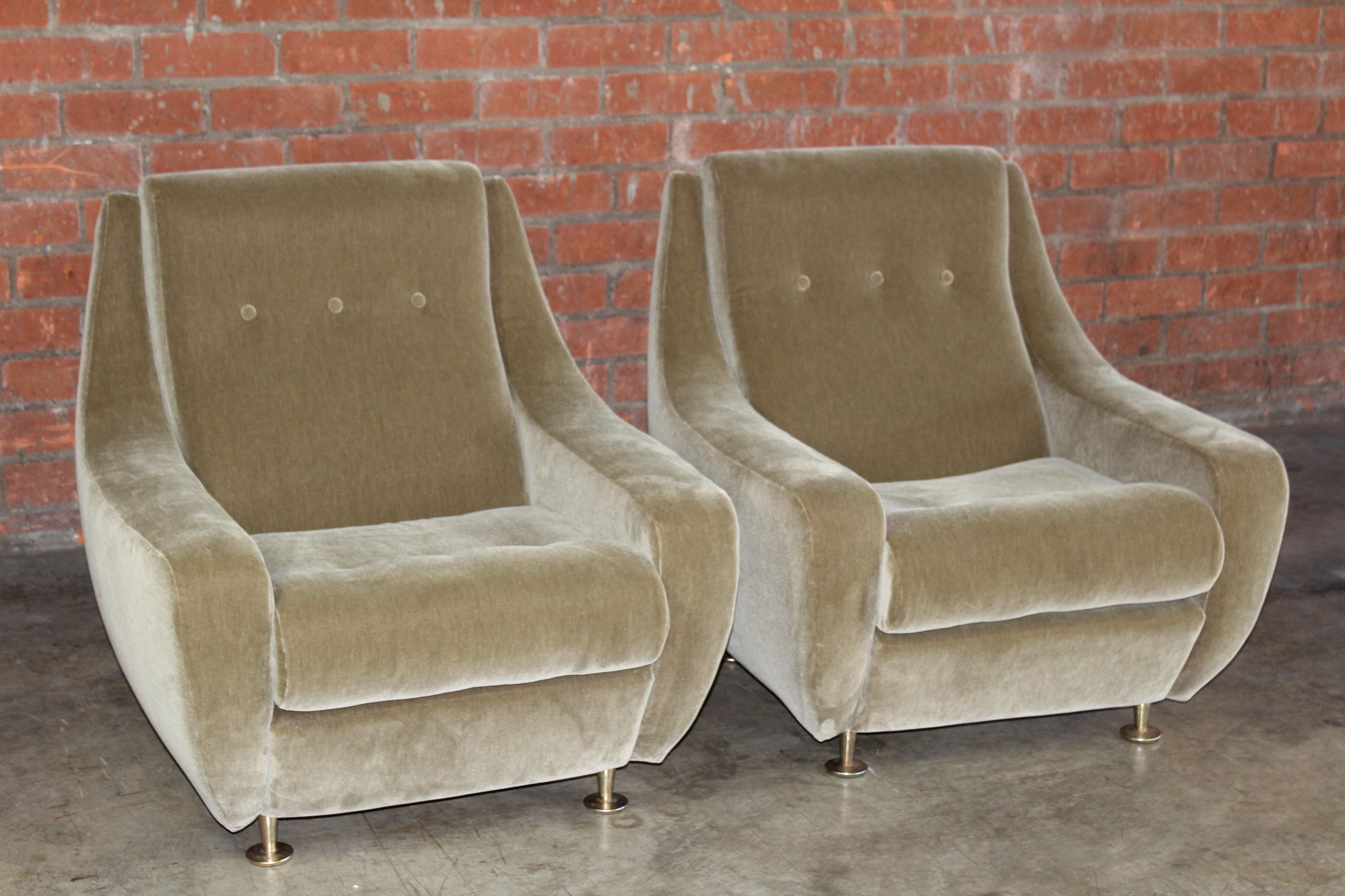 Pair of Lounge Chairs in the Style of Marco Zanuso for Arflex, Italy, 1960s 3