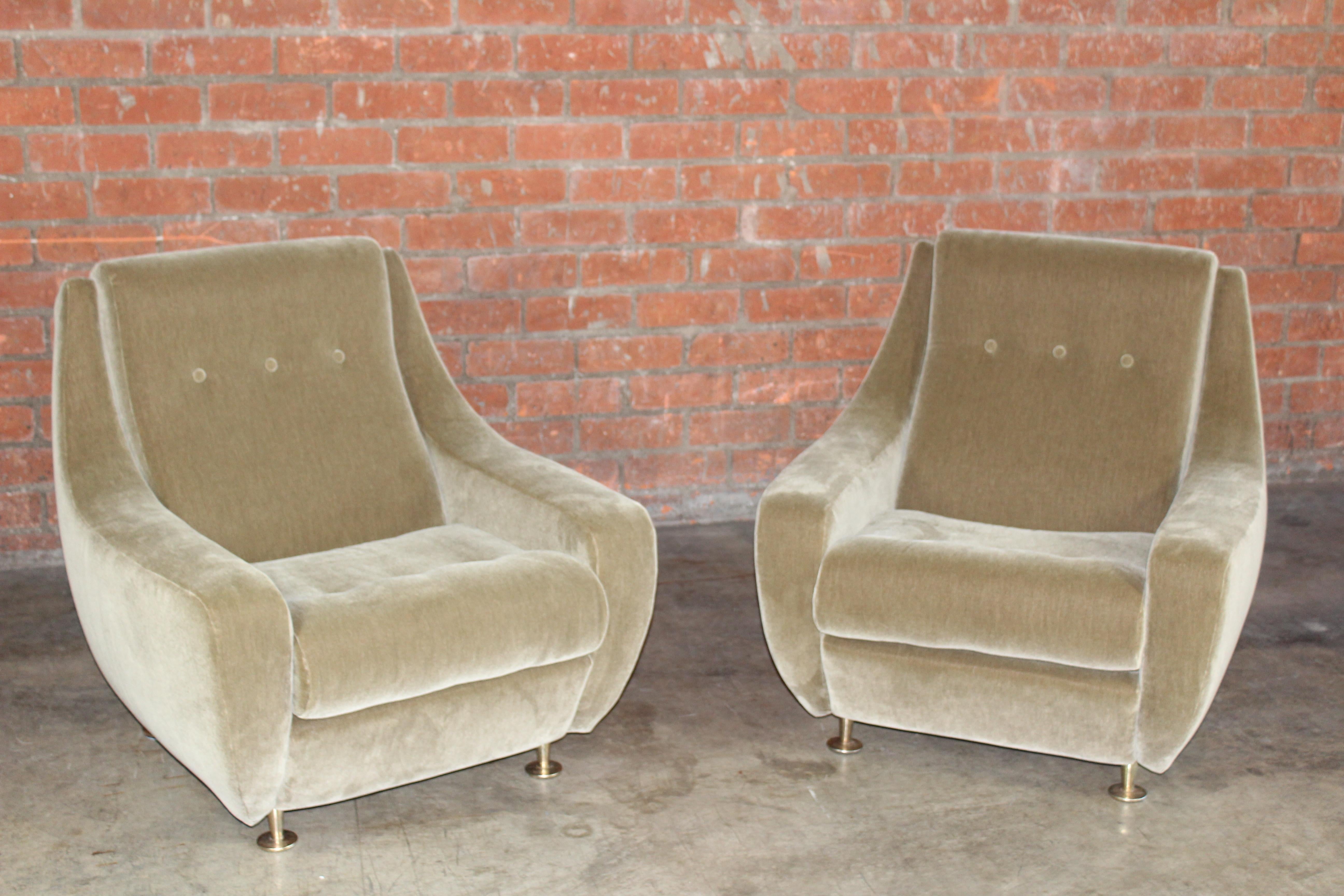 Pair of Lounge Chairs in the Style of Marco Zanuso for Arflex, Italy, 1960s 6