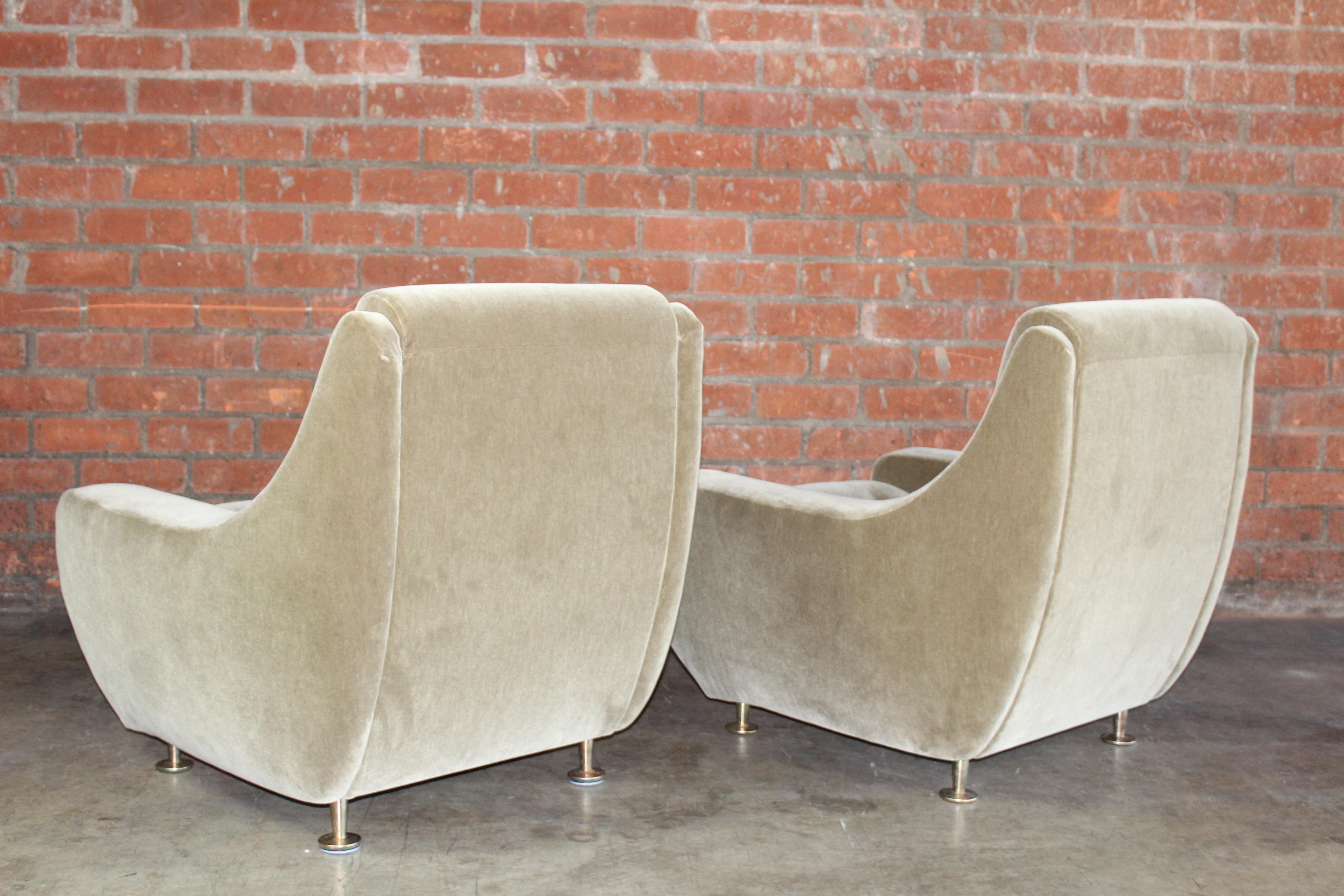 Pair of Lounge Chairs in the Style of Marco Zanuso for Arflex, Italy, 1960s 7