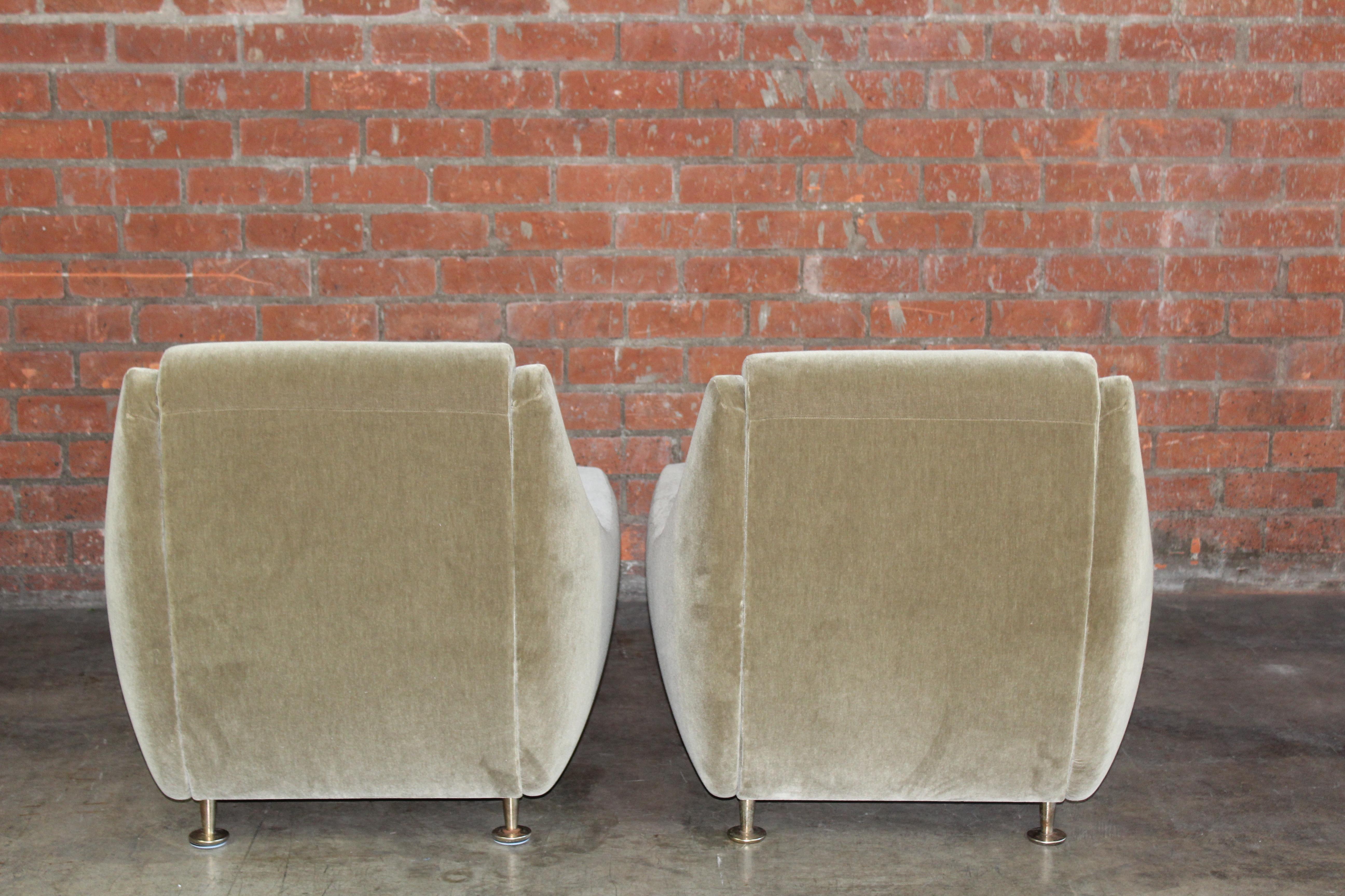 Pair of Lounge Chairs in the Style of Marco Zanuso for Arflex, Italy, 1960s 10