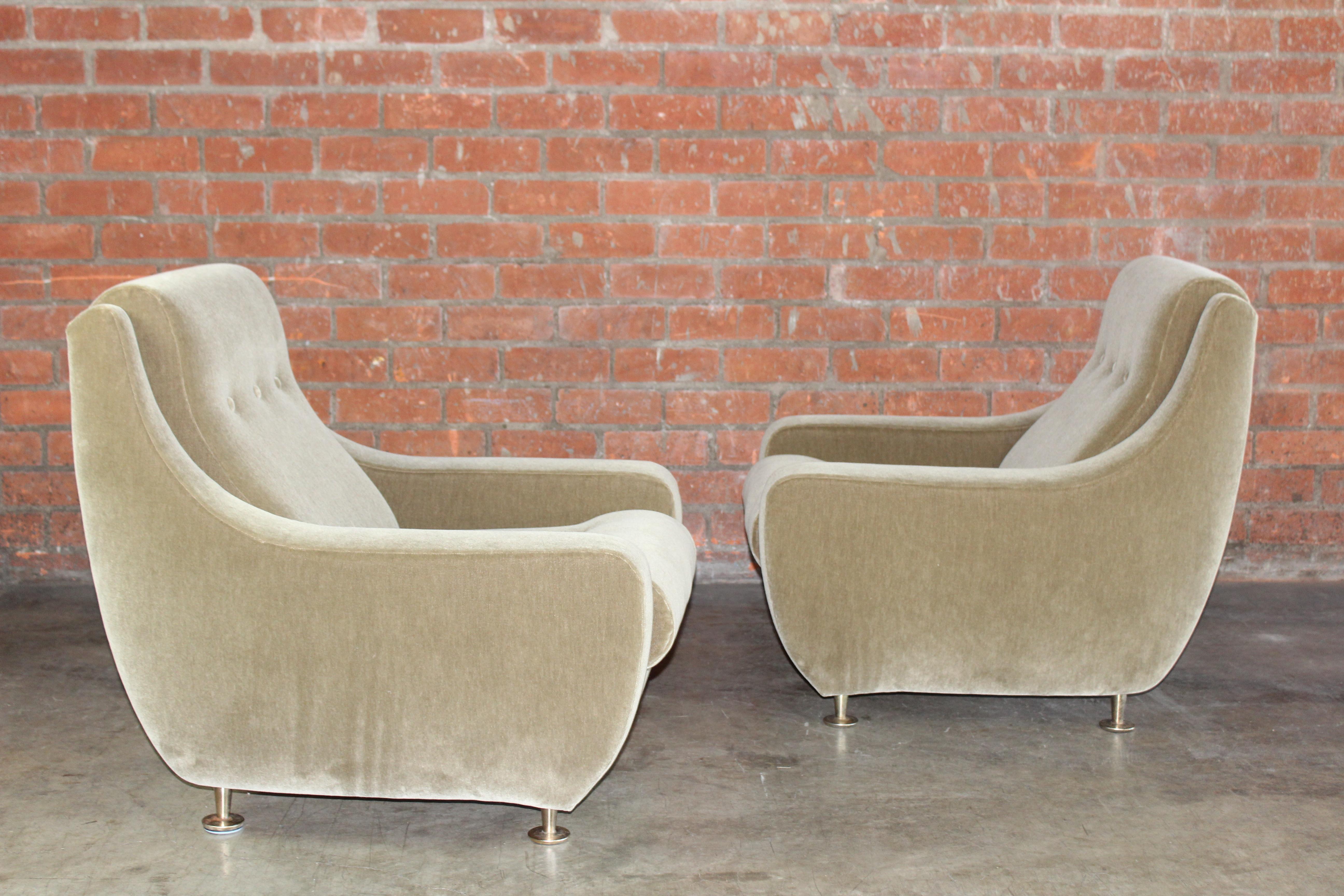 Pair of Lounge Chairs in the Style of Marco Zanuso for Arflex, Italy, 1960s 11