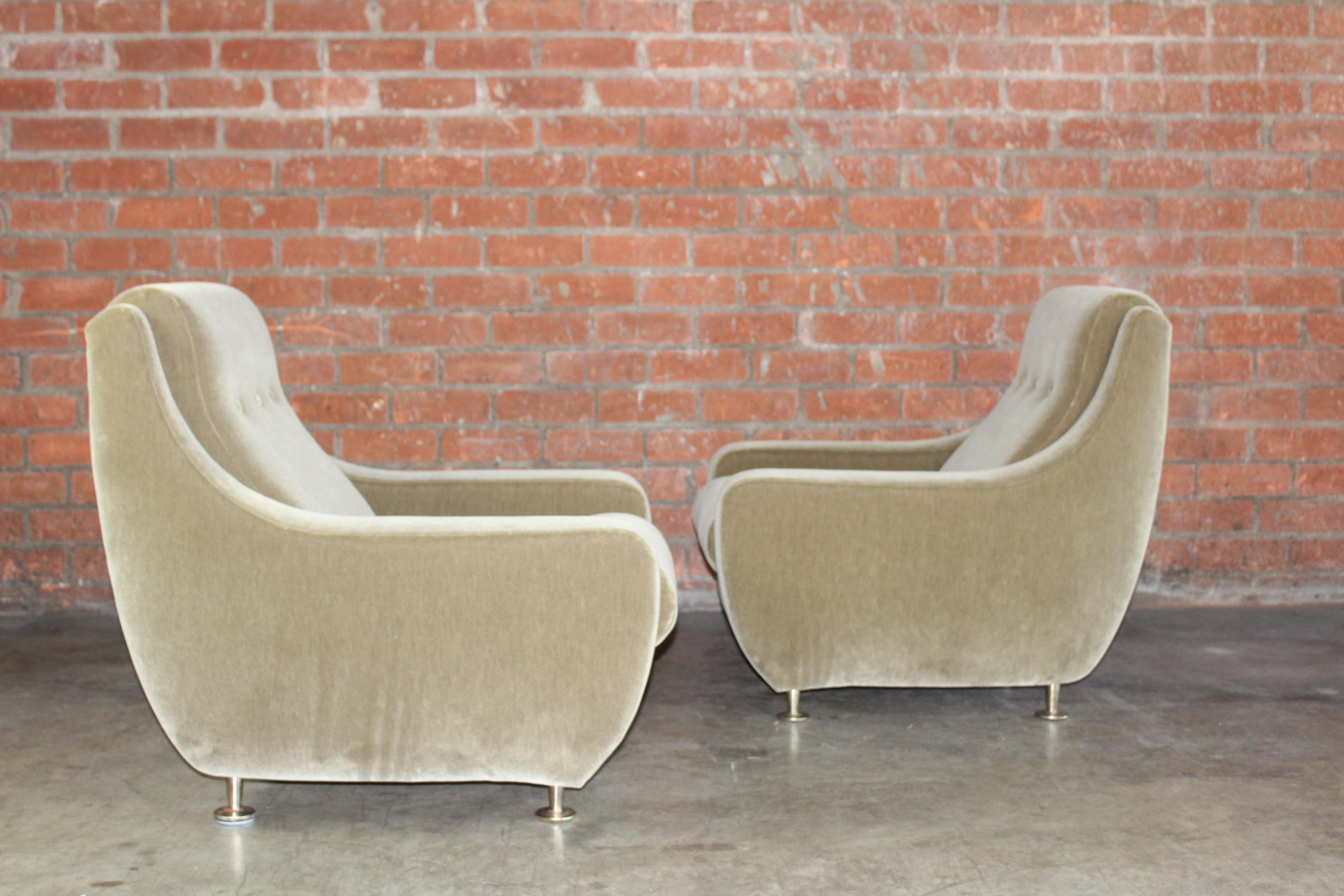 Pair of Lounge Chairs in the Style of Marco Zanuso for Arflex, Italy, 1960s 13