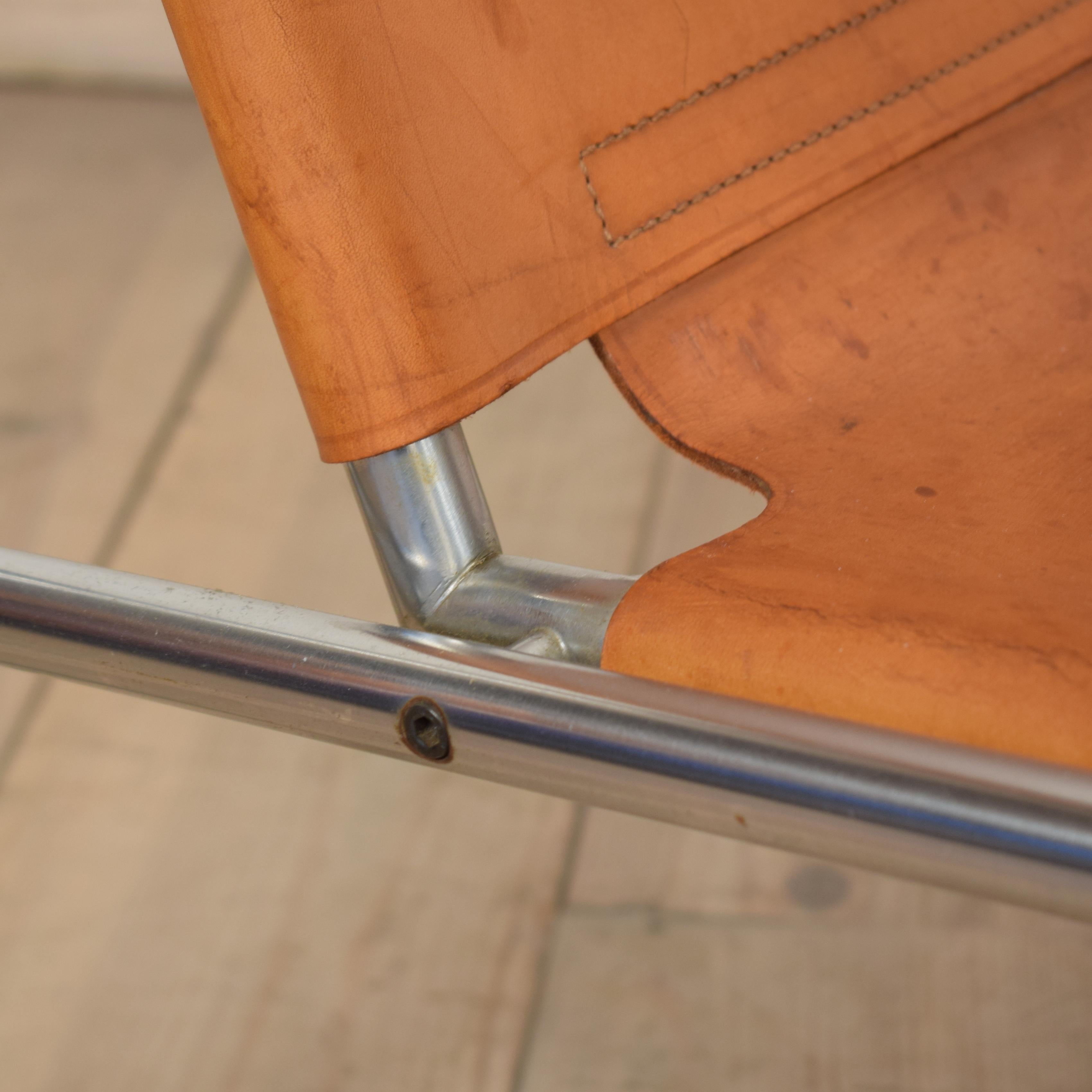 Steel Pair of Lounge Chairs by Martin Visser, Model 'SZ02' for 't Spectrum Bergeijk