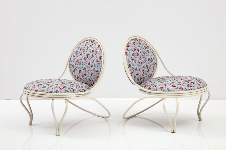 Pair of Lounge Chairs by Mathieu Matégot, France, Mid-20th Century In Good Condition For Sale In New York City, NY