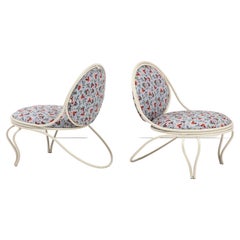 Pair of Lounge Chairs by Mathieu Matégot, France, Mid-20th Century