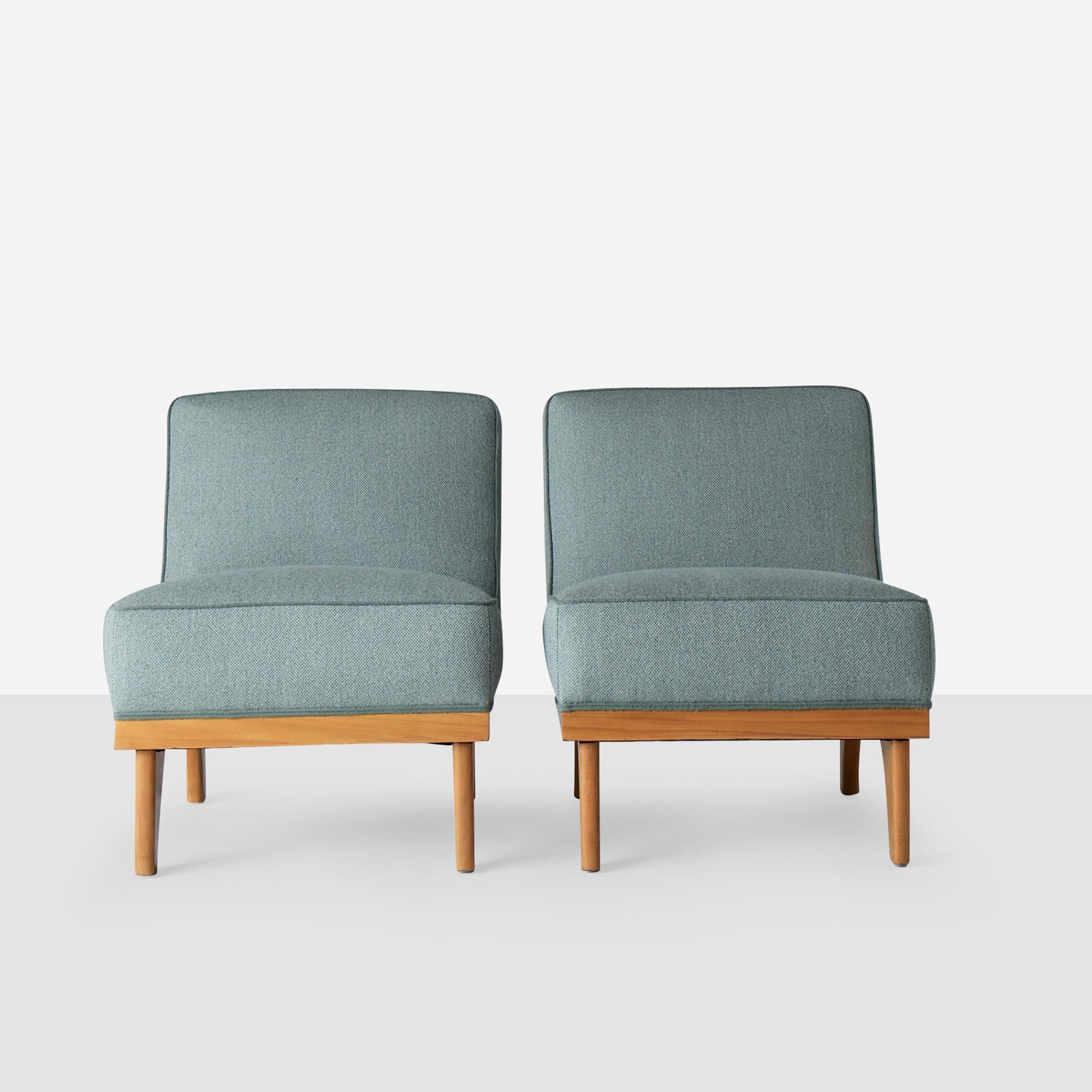 Paar Lounge-Sessel von Michael van Beuren für Domus (Mitte des 20. Jahrhunderts) im Angebot