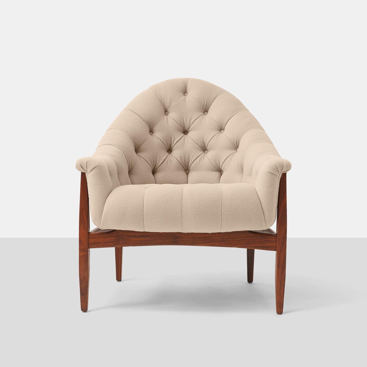 Modern Tufted Chairs by Milo Baughman