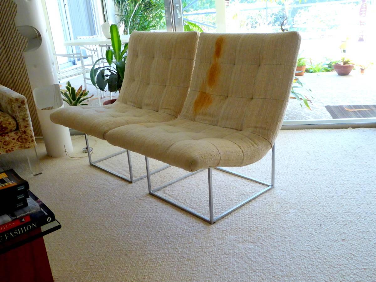 Mid-Century Modern Pair of Lounge Chairs by Milo Baughman for Thayer Coggin For Sale