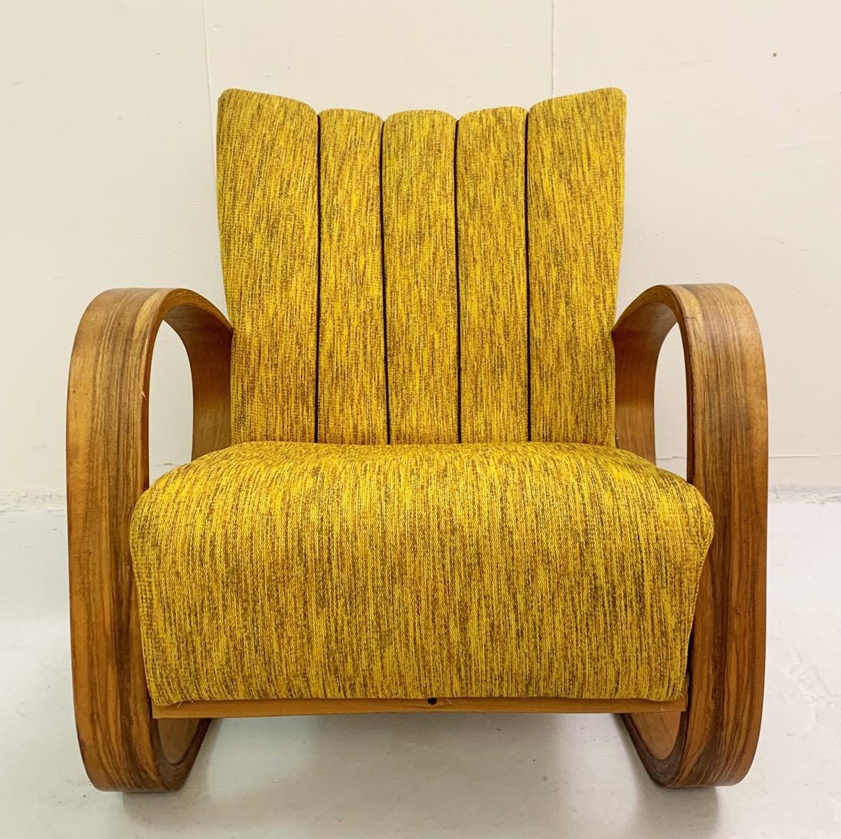 Mid-Century Modern Pair of Lounge Chairs by Miroslav Navratil, 1930s