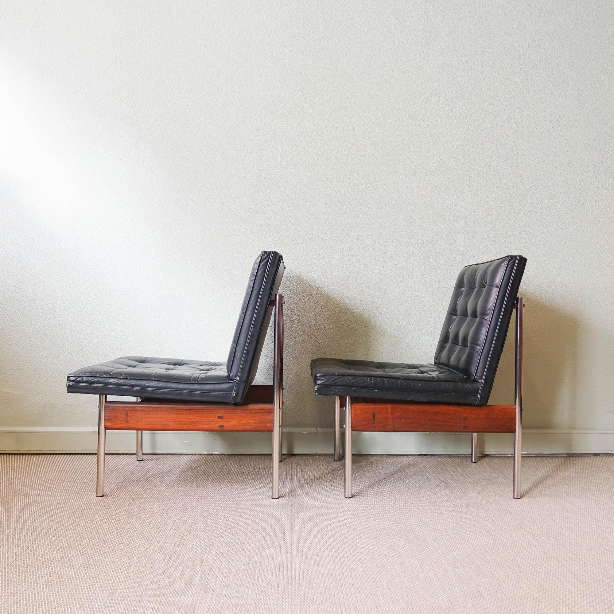 Mid-Century Modern Pair of Lounge Chairs by Móveis Cimo, 1970's For Sale