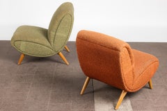 Pair of Lounge Chairs by Normann Bel Geddes, Mid-Century Modern, 1949, USA