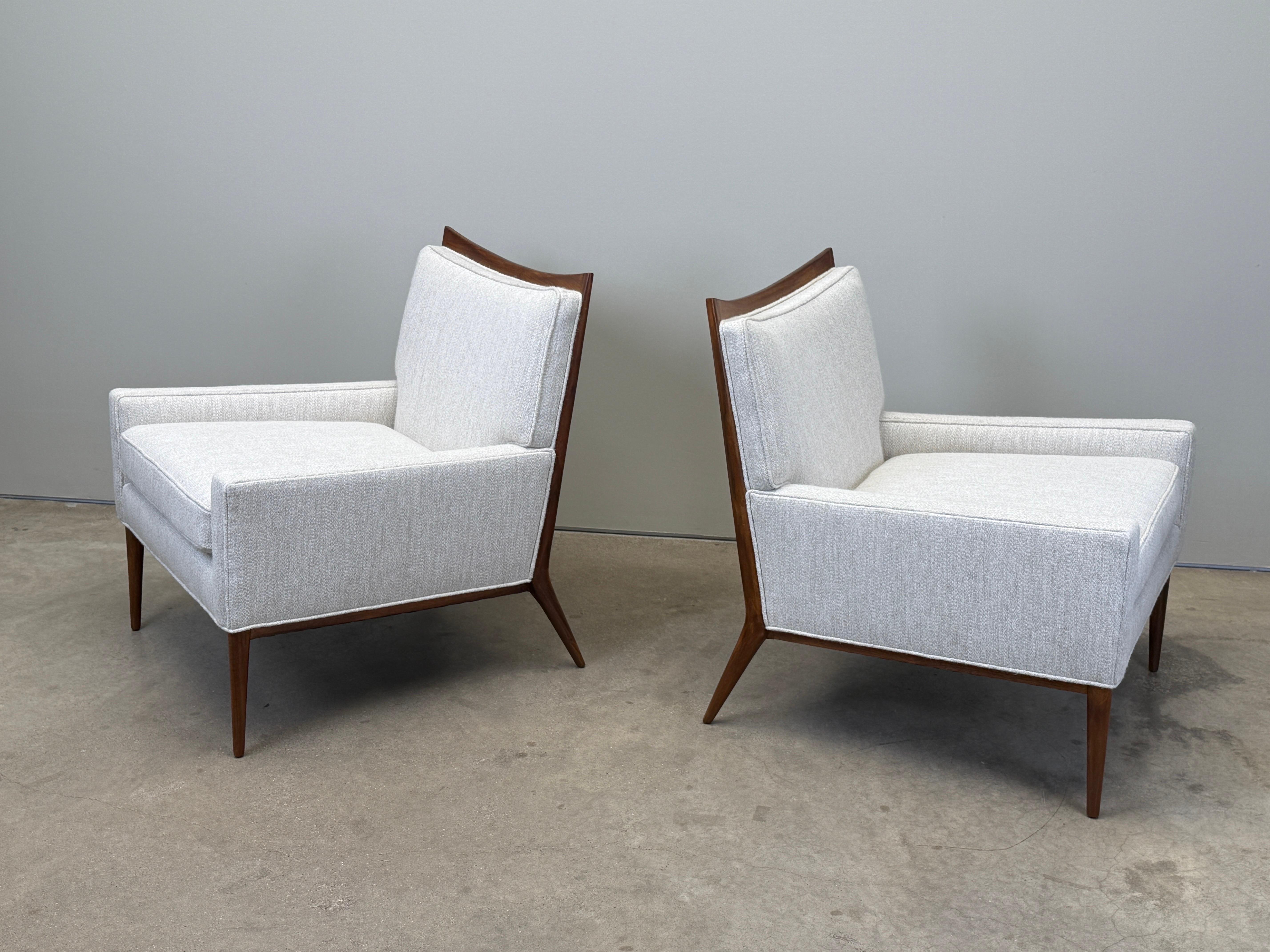 Ein Paar Loungesessel von Paul McCobb im Angebot 7