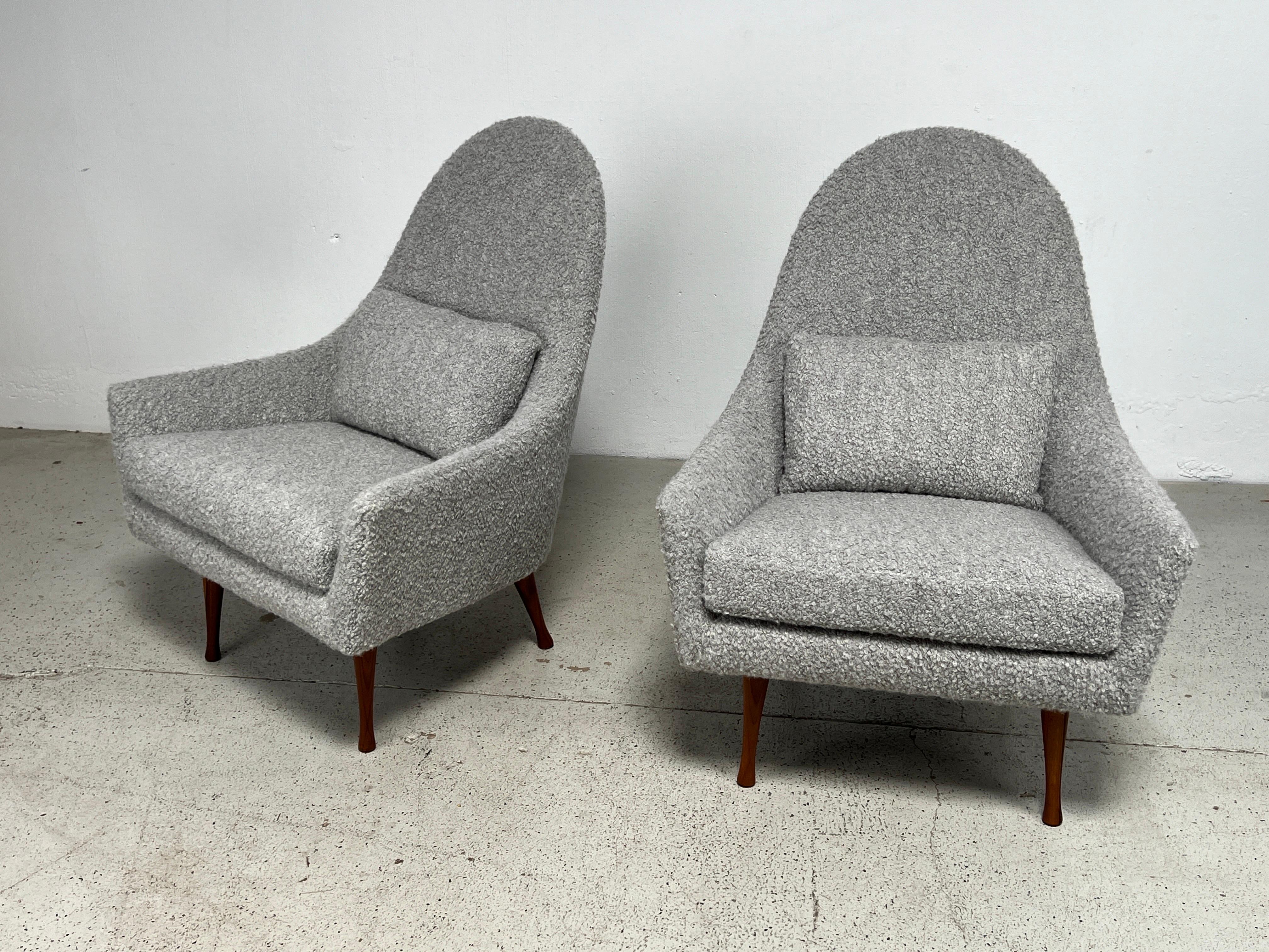 Mid-20th Century Pair of Lounge chairs by Paul McCobb for Widdicomb