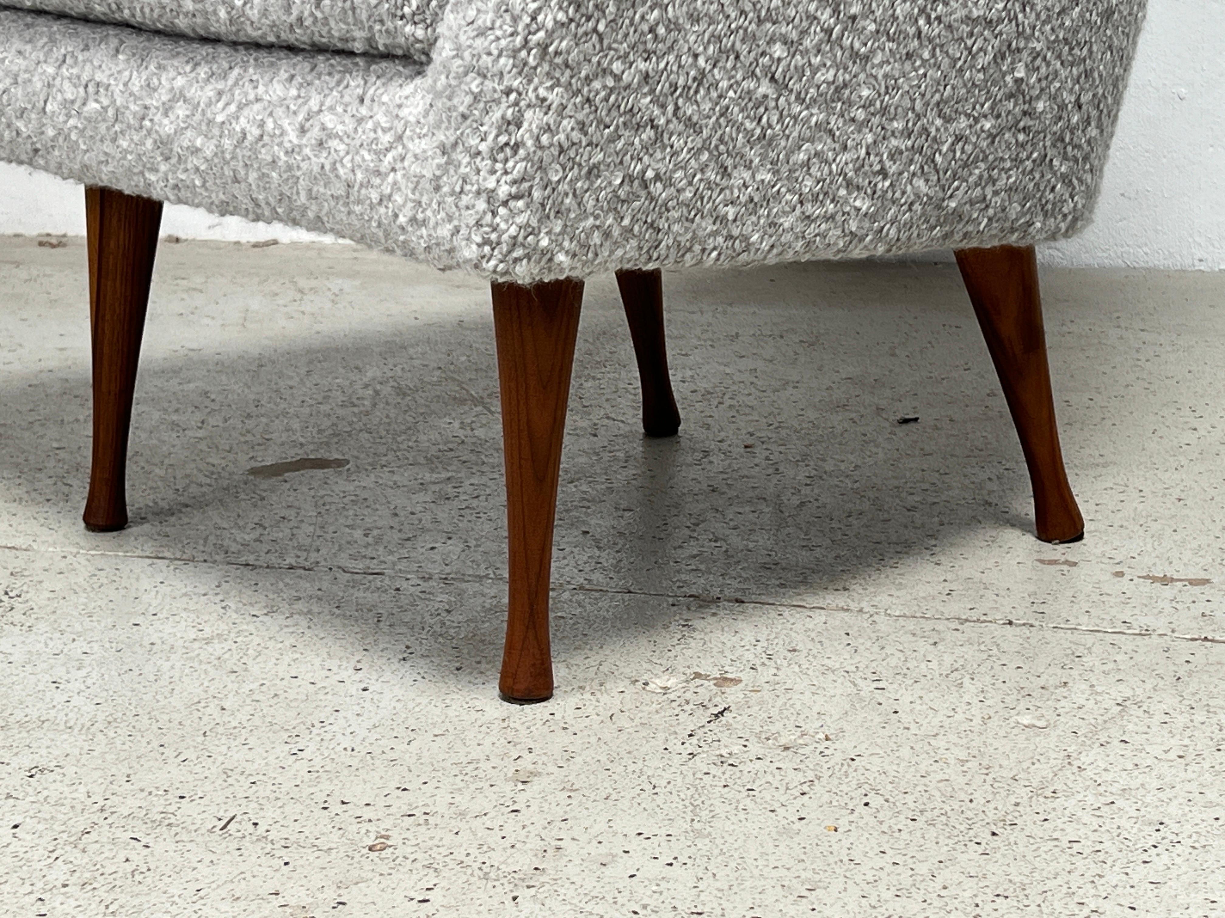 Bouclé Pair of Lounge chairs by Paul McCobb for Widdicomb
